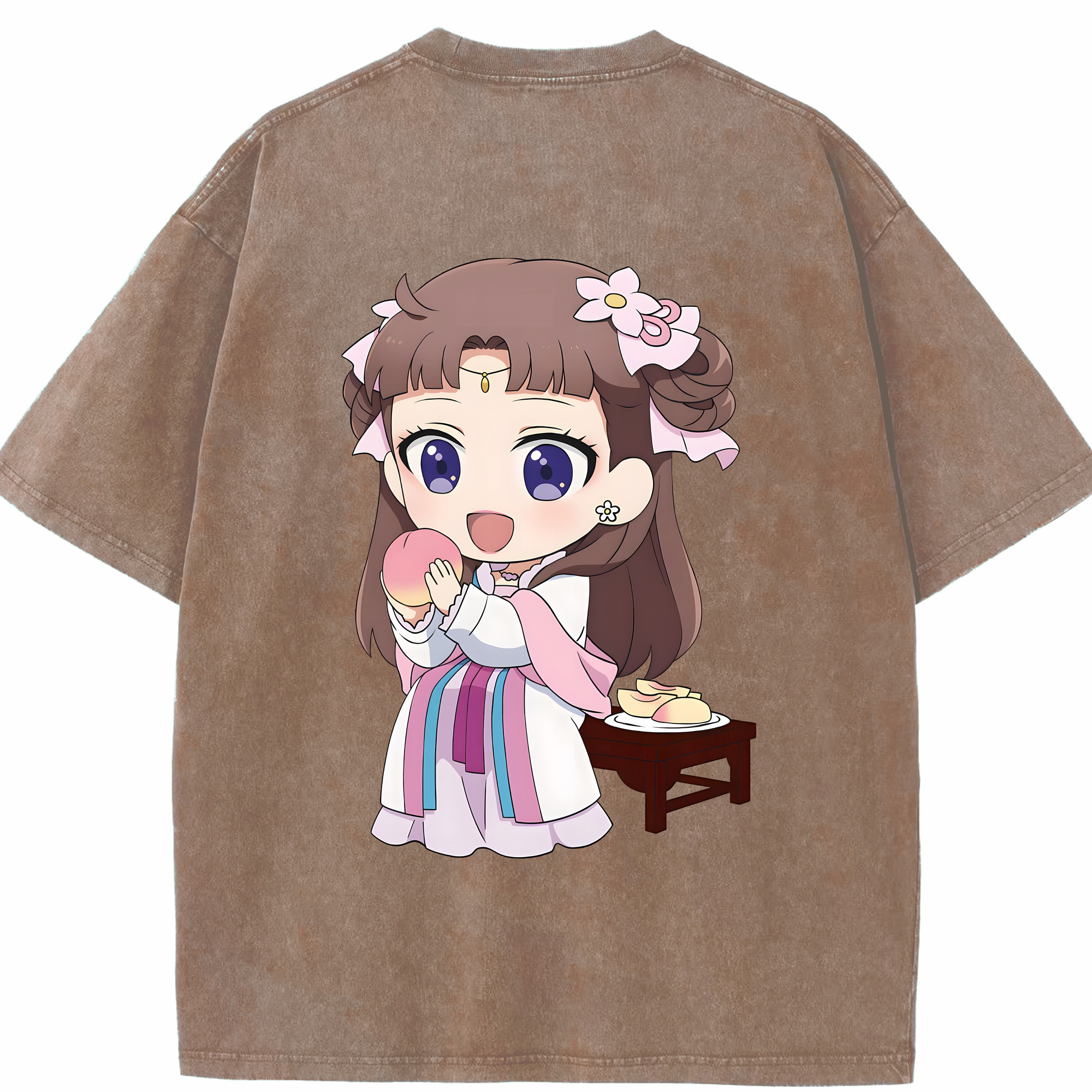 （画像用） 薬屋のひとりごと The Apothecary Diaries 綿100% ヴィンテージ風 半袖Tシャツ（背面プリント）