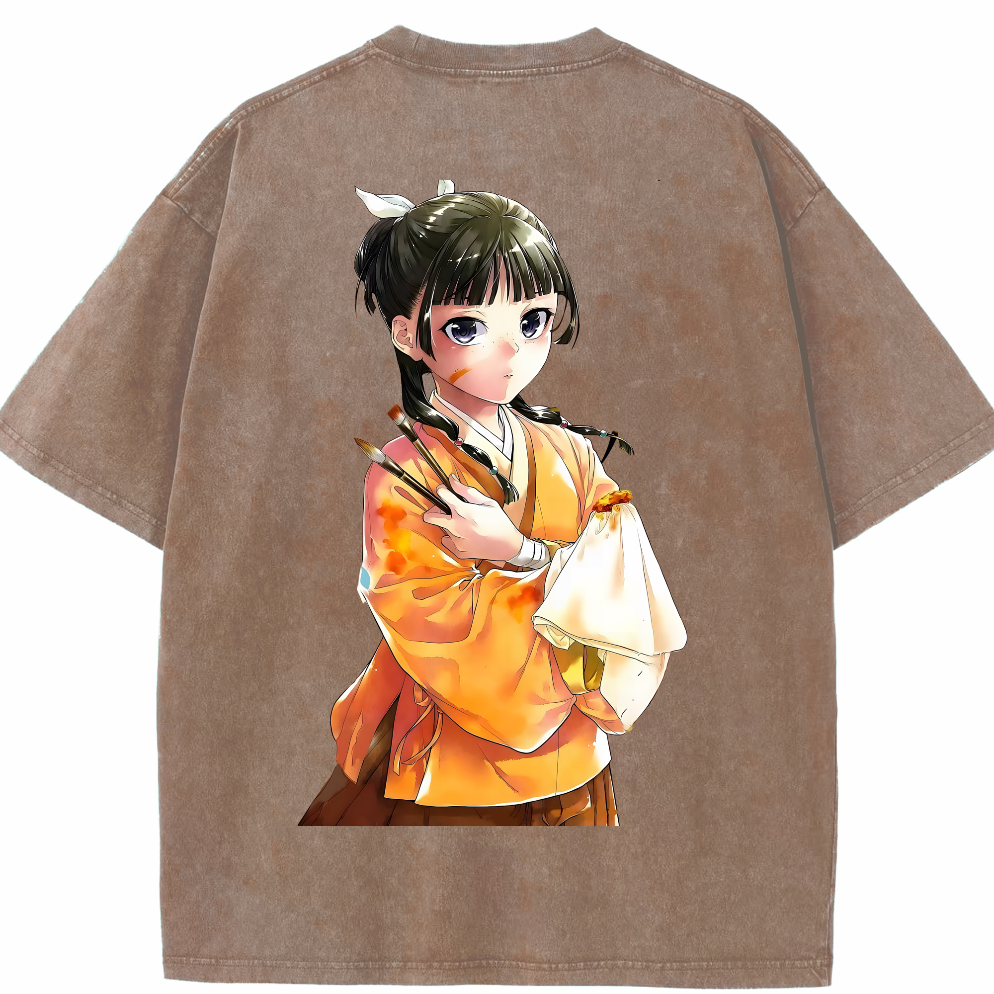 （画像用） 薬屋のひとりごと The Apothecary Diaries 綿100% ヴィンテージ風 半袖Tシャツ（背面プリント）