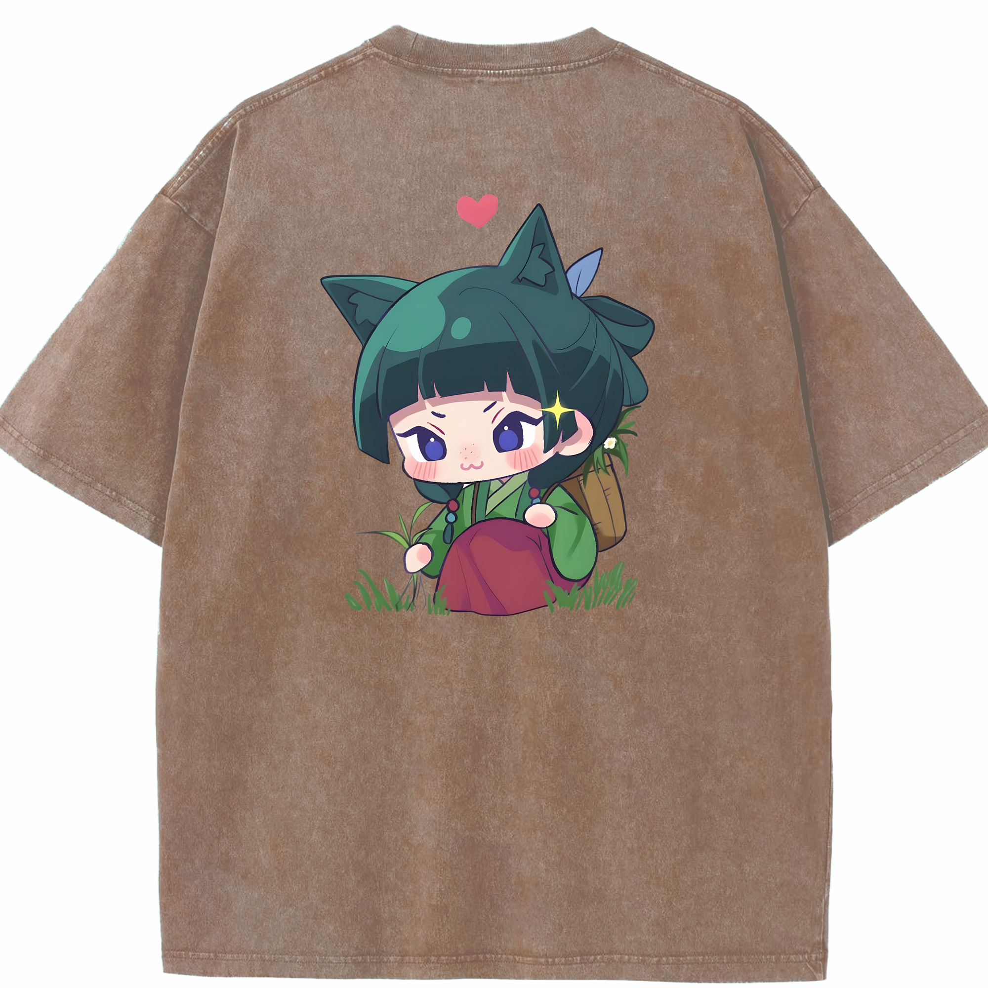（画像用） 薬屋のひとりごと The Apothecary Diaries 綿100% ヴィンテージ風 半袖Tシャツ（背面プリント）