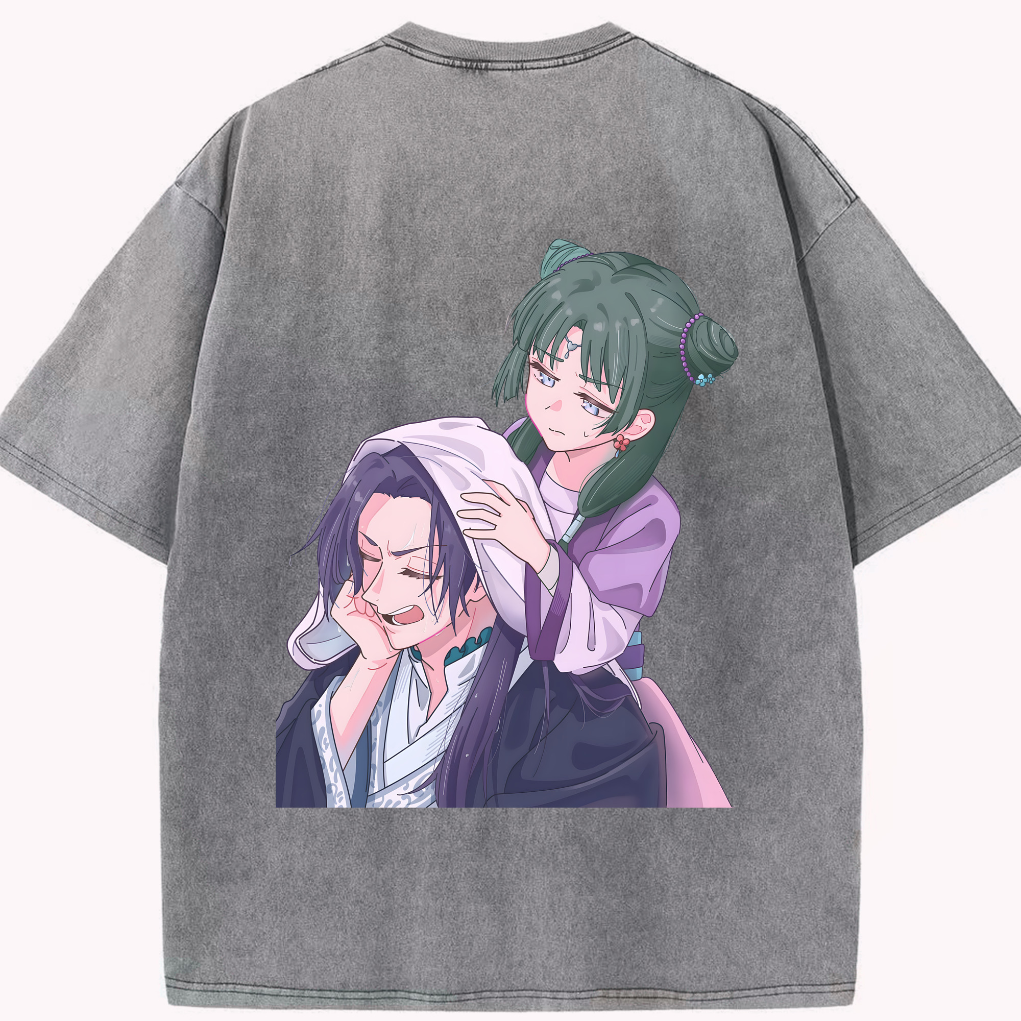 （画像用） 薬屋のひとりごと The Apothecary Diaries 綿100% ヴィンテージ風 半袖Tシャツ（背面プリント）