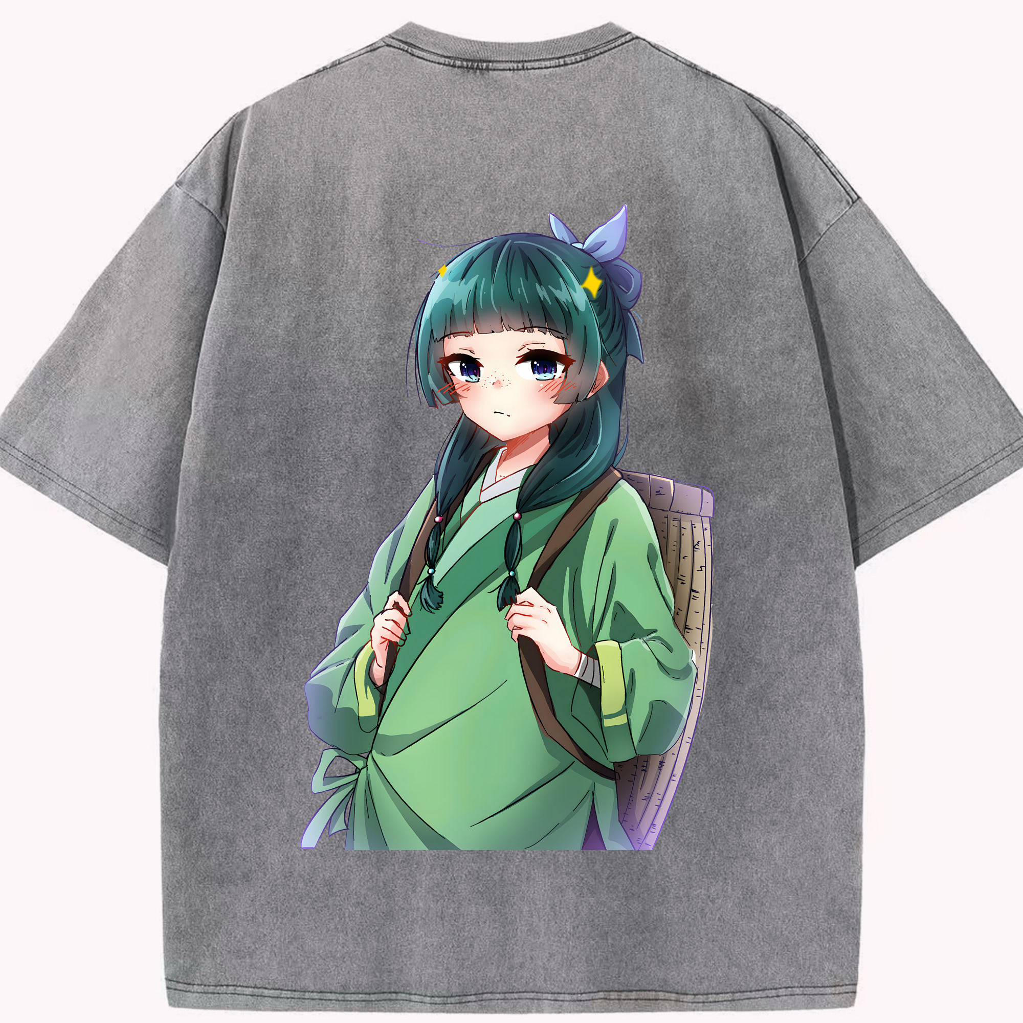 （画像用） 薬屋のひとりごと The Apothecary Diaries 綿100% ヴィンテージ風 半袖Tシャツ（背面プリント）