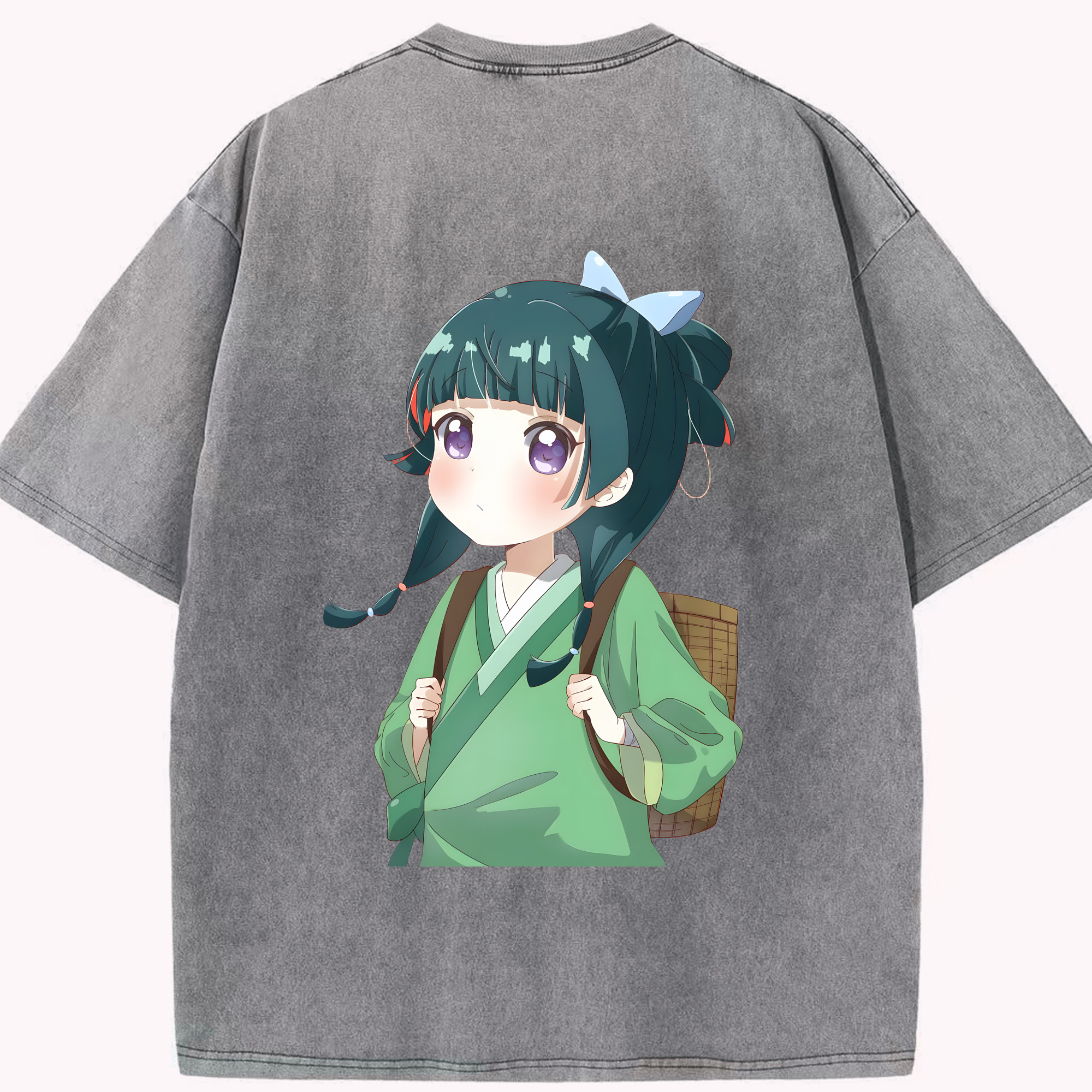 （画像用） 薬屋のひとりごと The Apothecary Diaries 綿100% ヴィンテージ風 半袖Tシャツ（背面プリント）