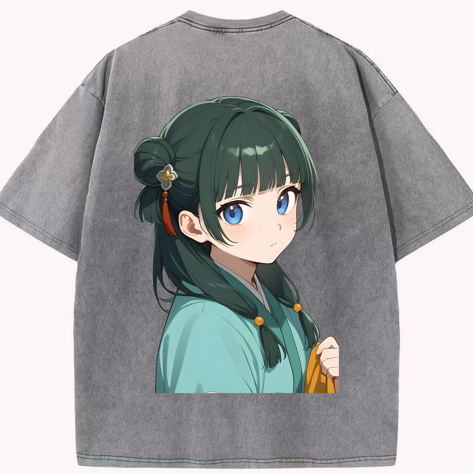 （画像用） 薬屋のひとりごと The Apothecary Diaries 綿100% ヴィンテージ風 半袖Tシャツ（背面プリント）
