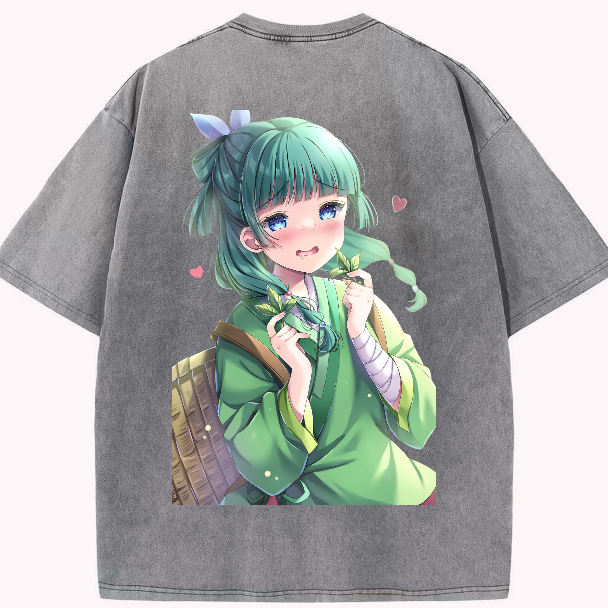 （画像用） 薬屋のひとりごと The Apothecary Diaries 綿100% ヴィンテージ風 半袖Tシャツ（背面プリント）