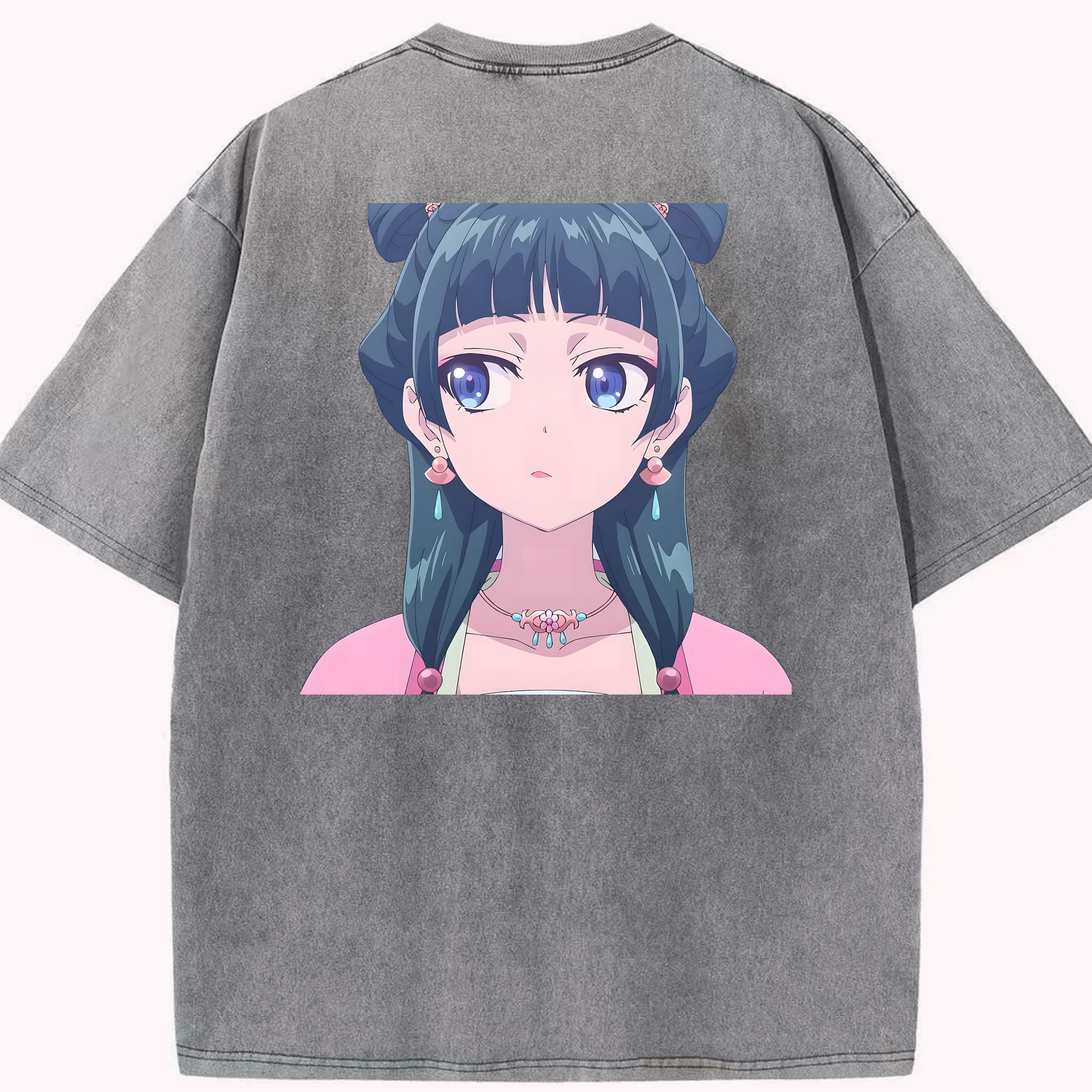 （画像用） 薬屋のひとりごと The Apothecary Diaries 綿100% ヴィンテージ風 半袖Tシャツ（背面プリント）