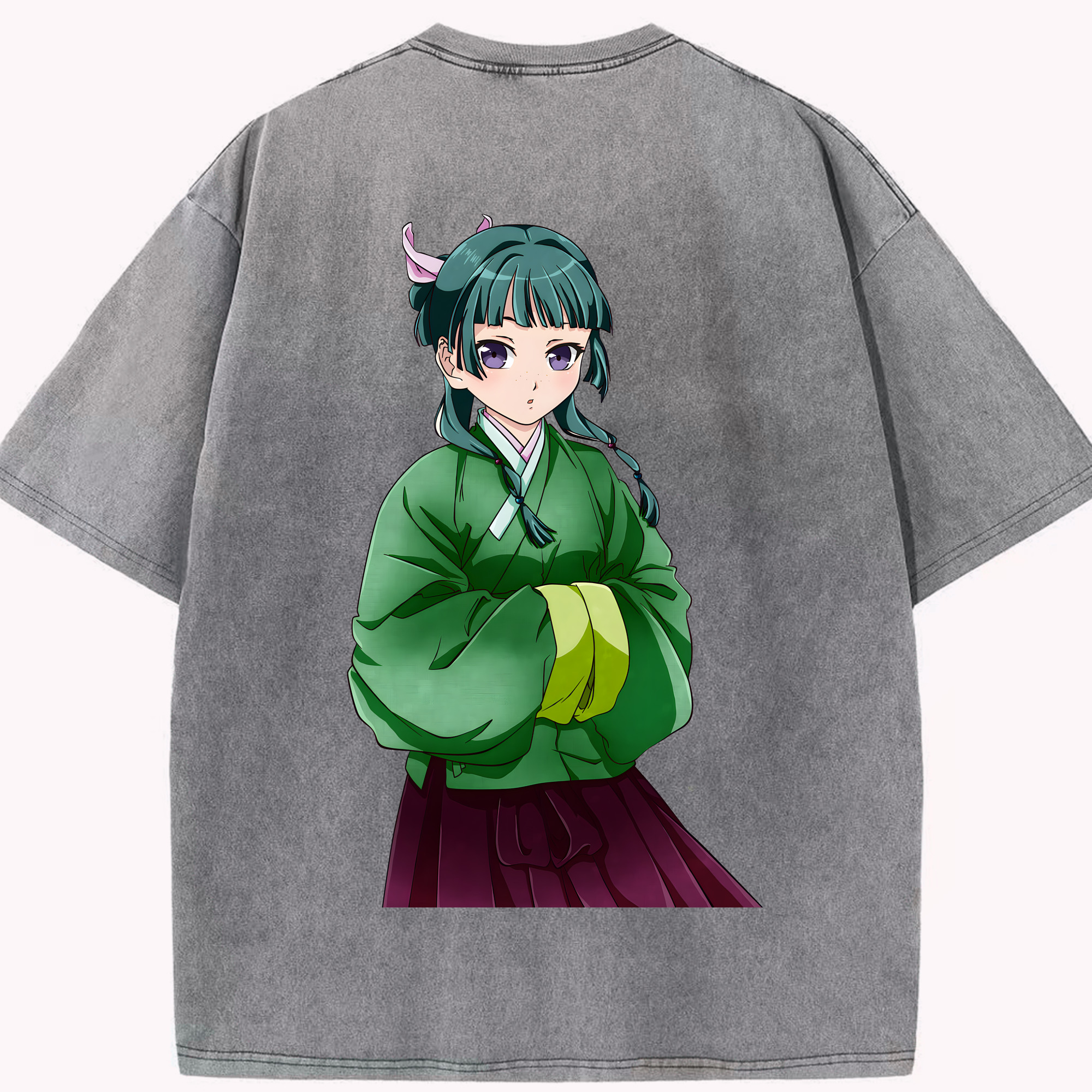 （画像用） 薬屋のひとりごと The Apothecary Diaries 綿100% ヴィンテージ風 半袖Tシャツ（背面プリント）