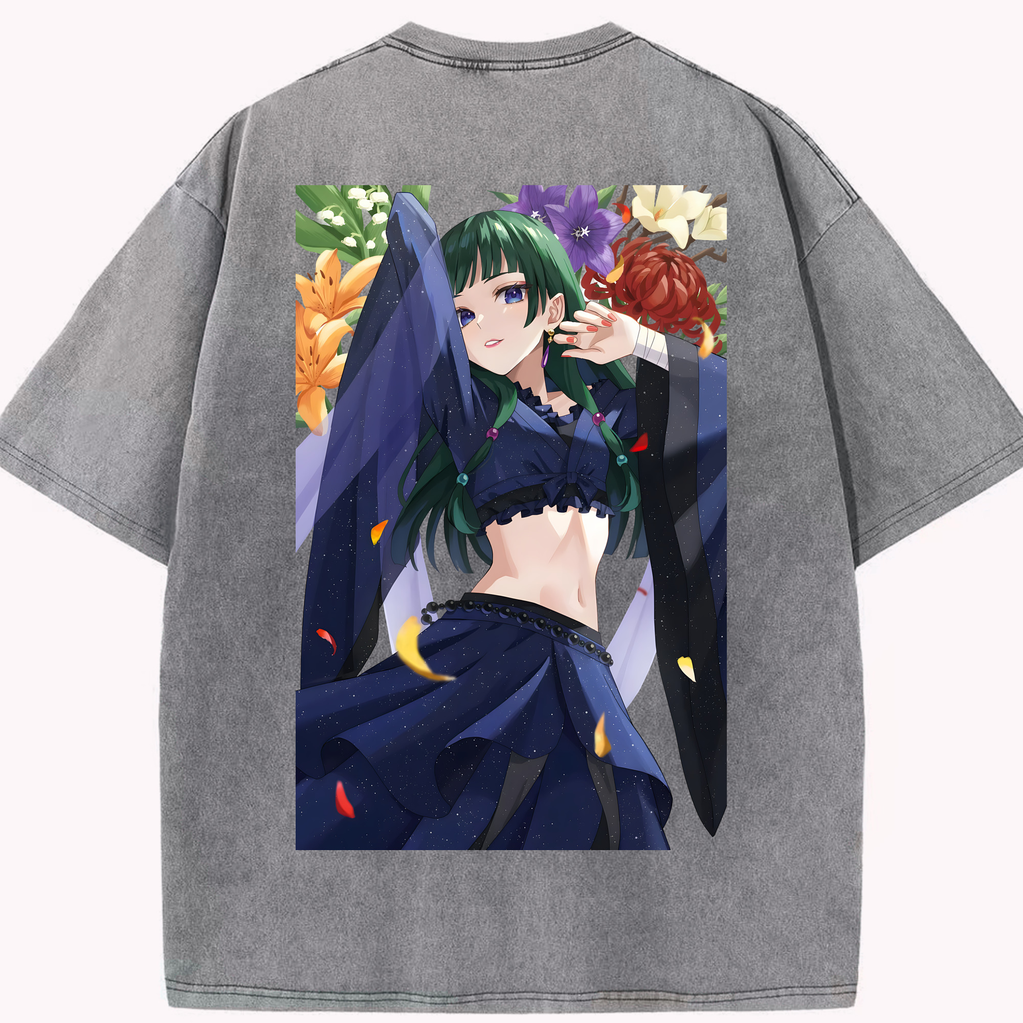 （画像用） 薬屋のひとりごと The Apothecary Diaries 綿100% ヴィンテージ風 半袖Tシャツ（背面プリント）