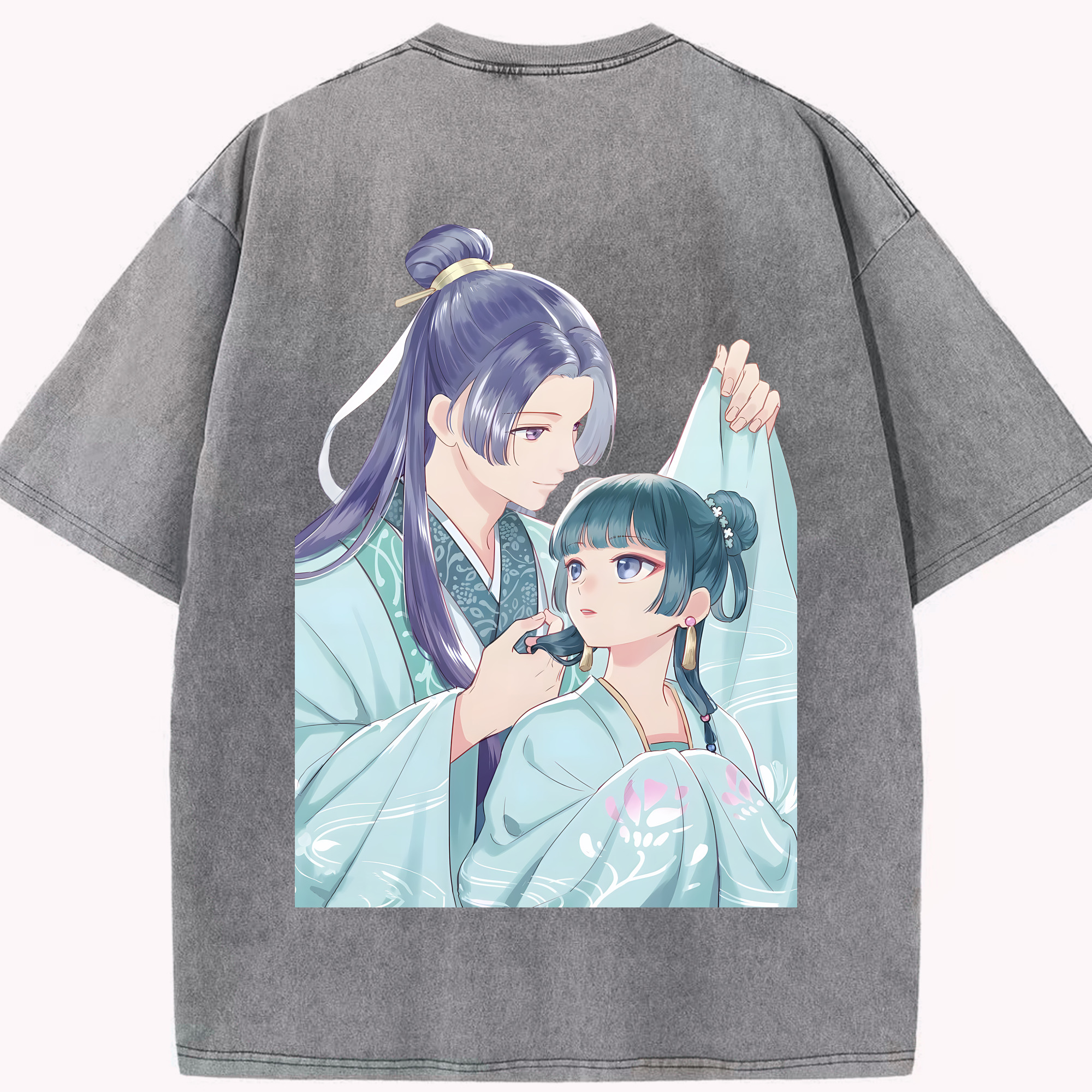 （画像用） 薬屋のひとりごと The Apothecary Diaries 綿100% ヴィンテージ風 半袖Tシャツ（背面プリント）