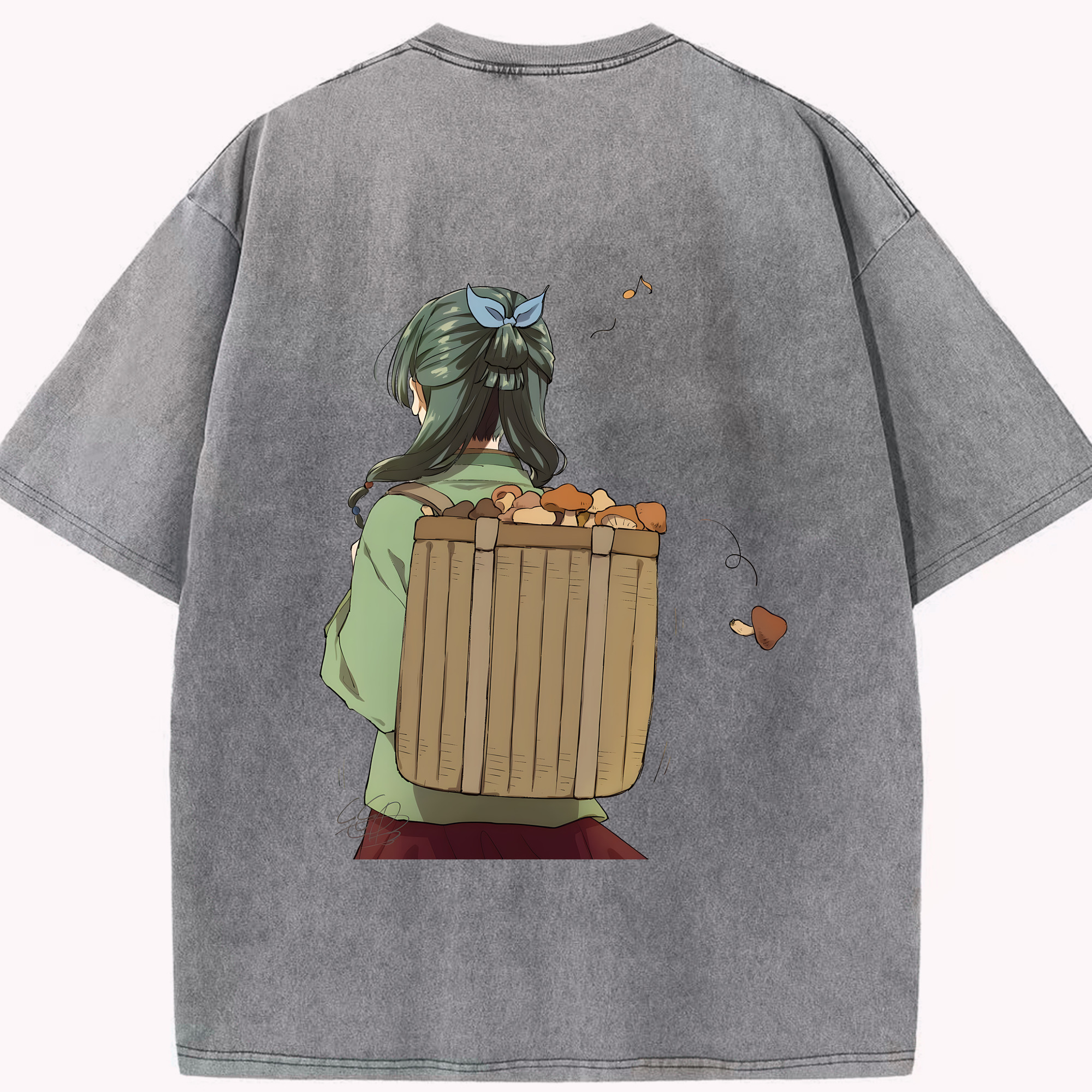 （画像用） 薬屋のひとりごと The Apothecary Diaries 綿100% ヴィンテージ風 半袖Tシャツ（背面プリント）