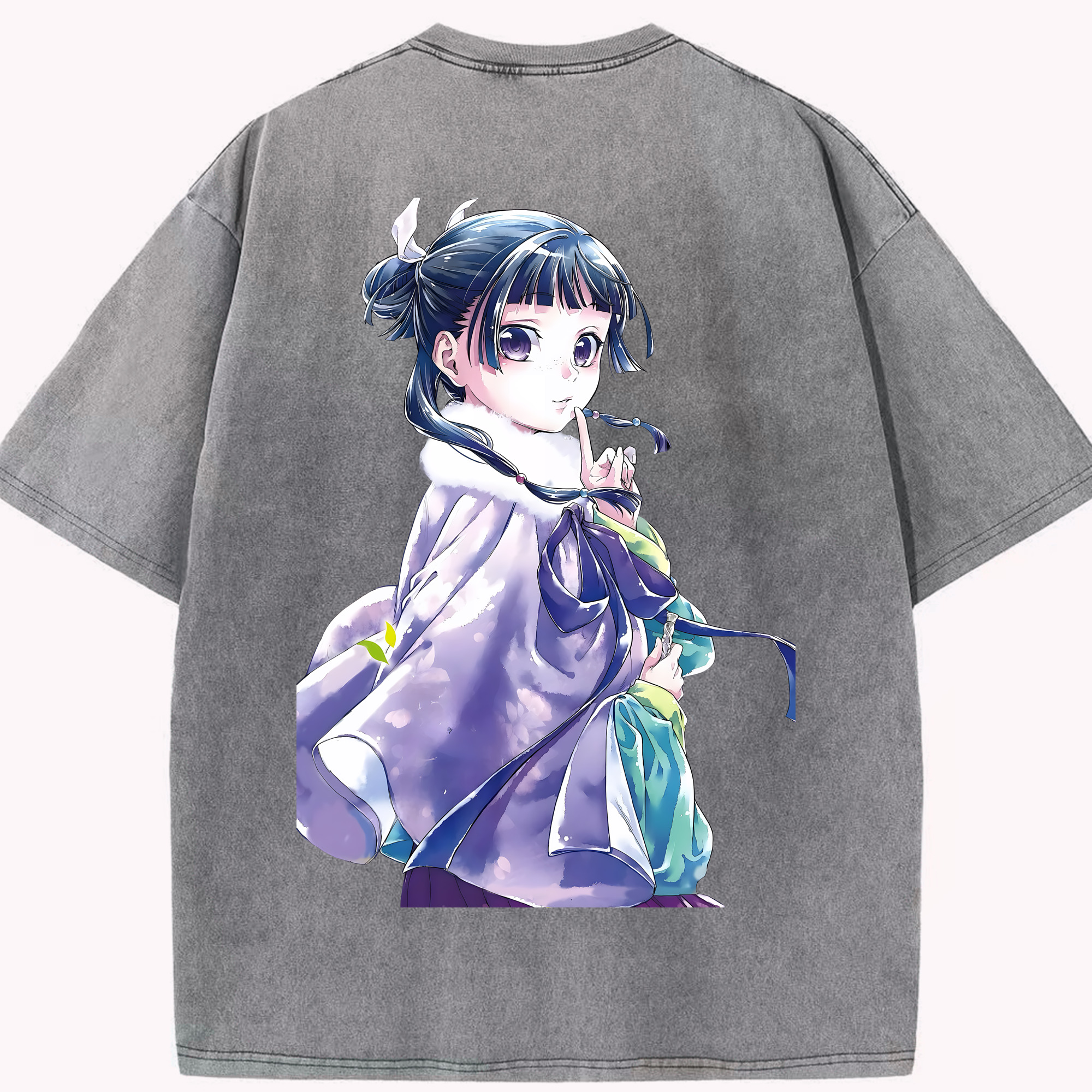 （画像用） 薬屋のひとりごと The Apothecary Diaries 綿100% ヴィンテージ風 半袖Tシャツ（背面プリント）