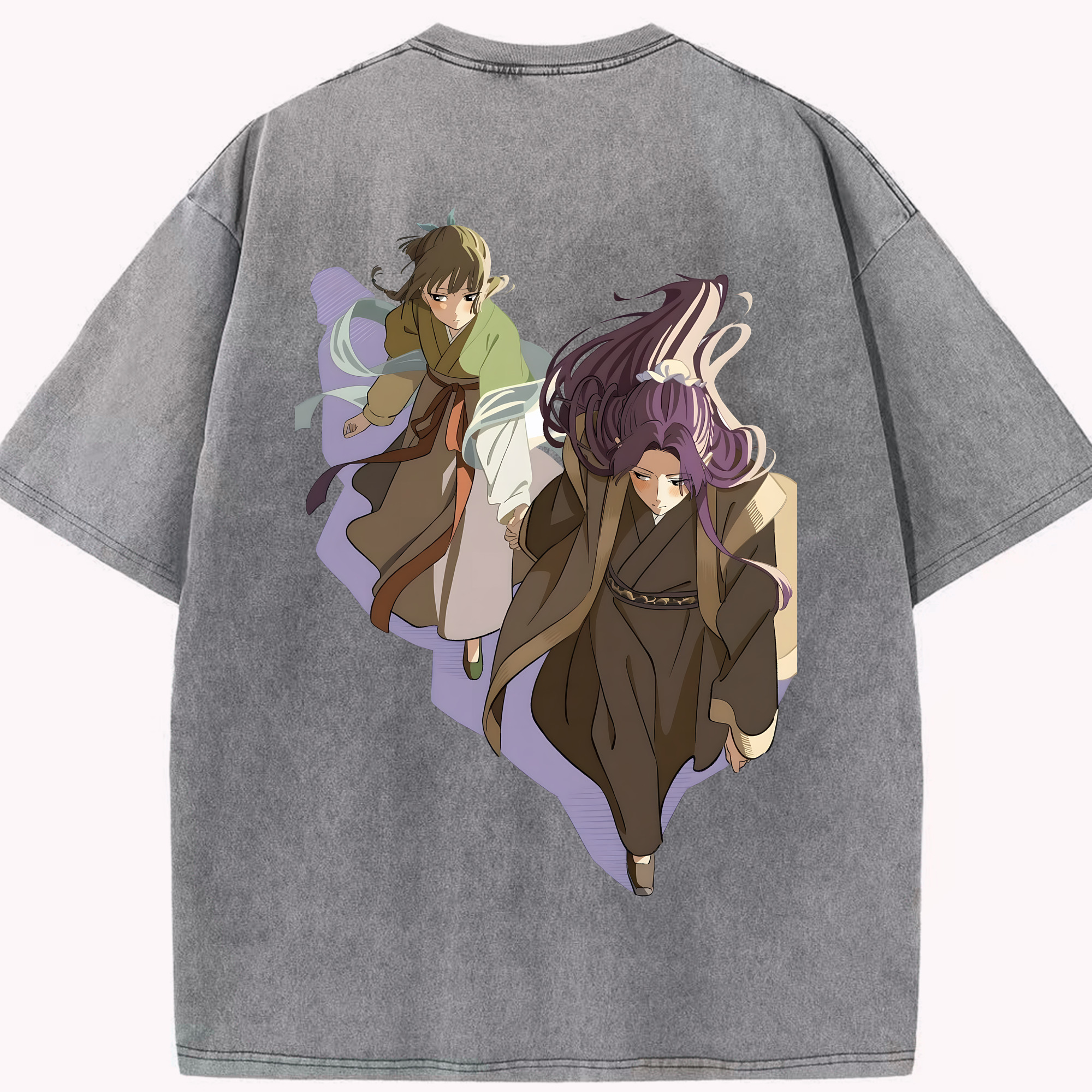 （画像用） 薬屋のひとりごと The Apothecary Diaries 綿100% ヴィンテージ風 半袖Tシャツ（背面プリント）