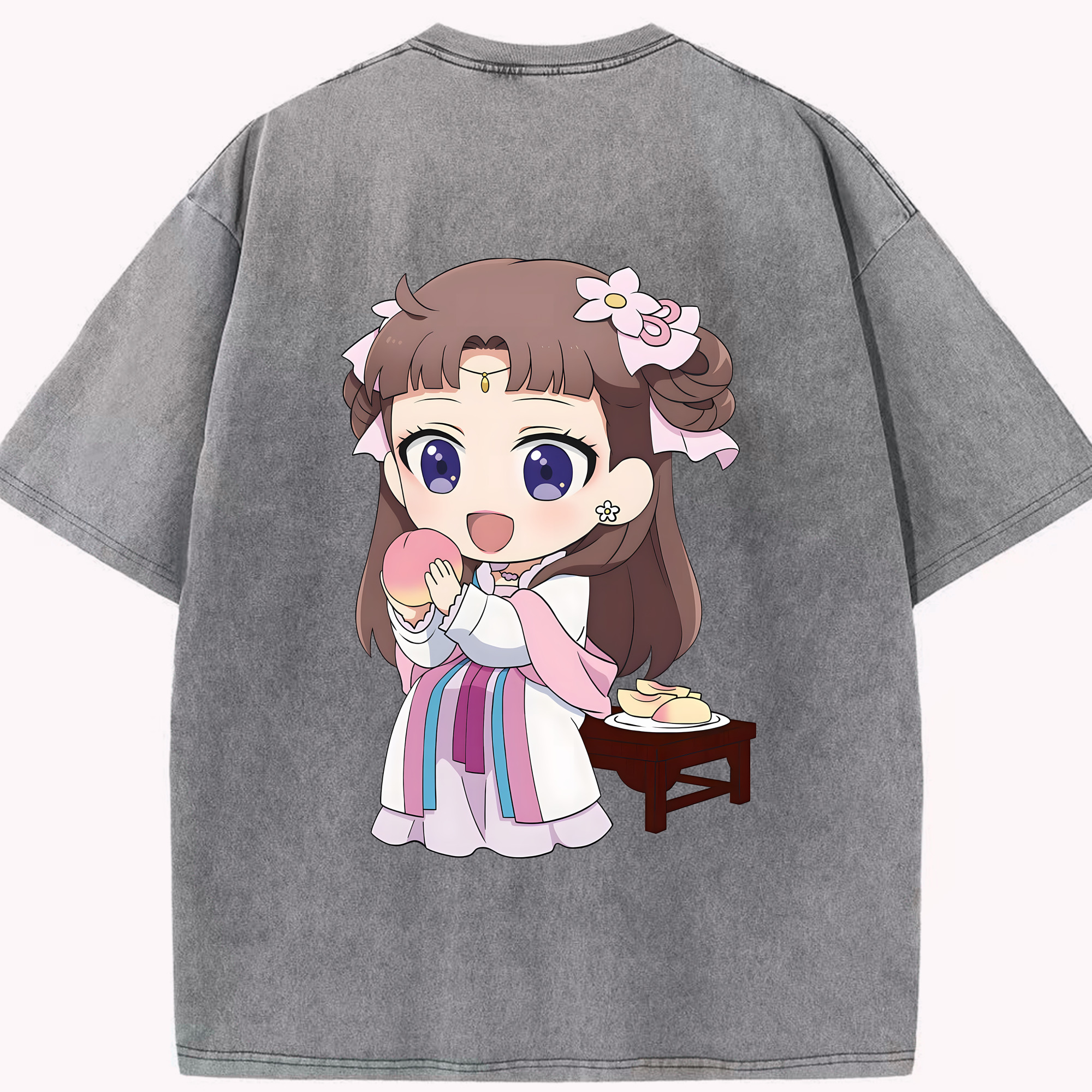 （画像用） 薬屋のひとりごと The Apothecary Diaries 綿100% ヴィンテージ風 半袖Tシャツ（背面プリント）