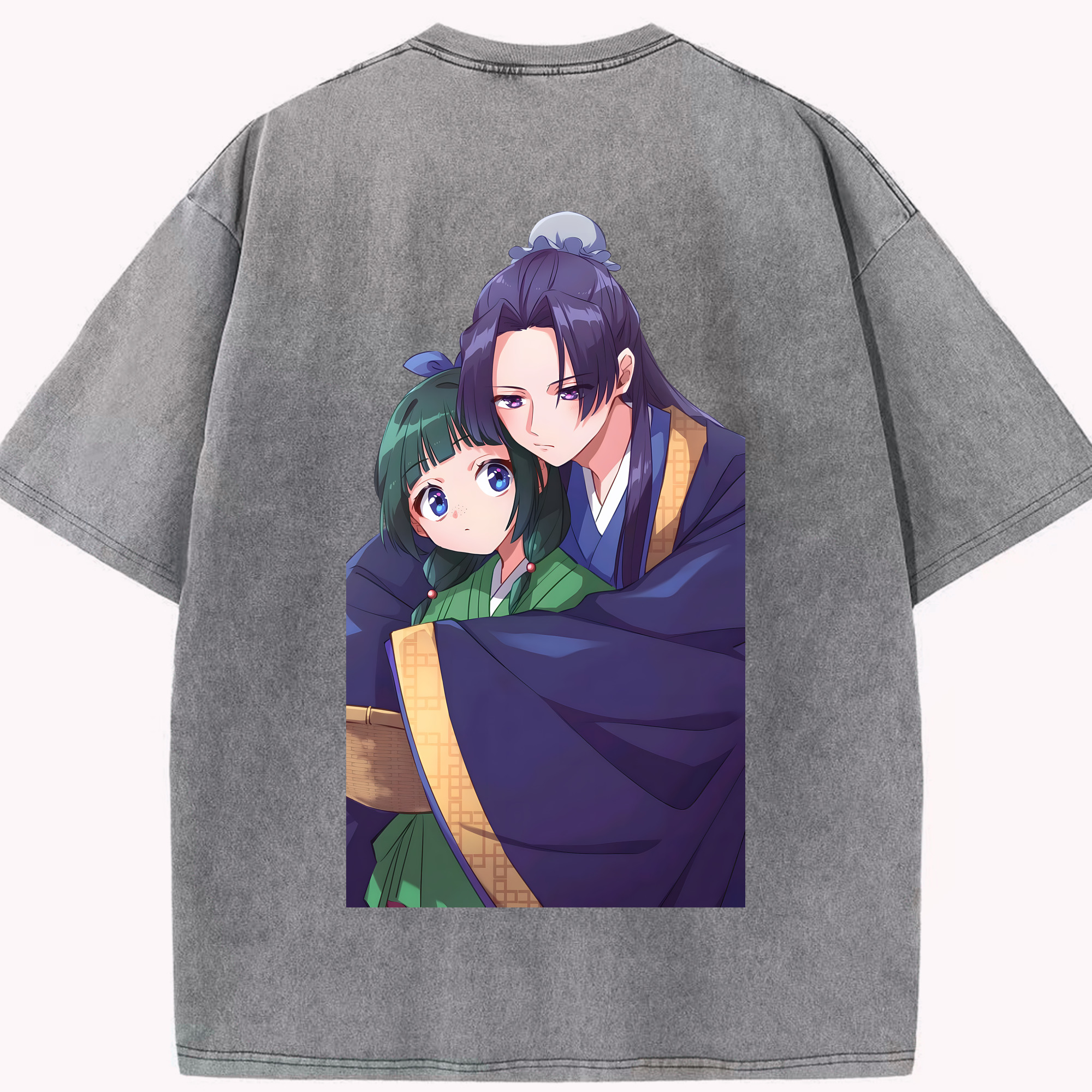 （画像用） 薬屋のひとりごと The Apothecary Diaries 綿100% ヴィンテージ風 半袖Tシャツ（背面プリント）