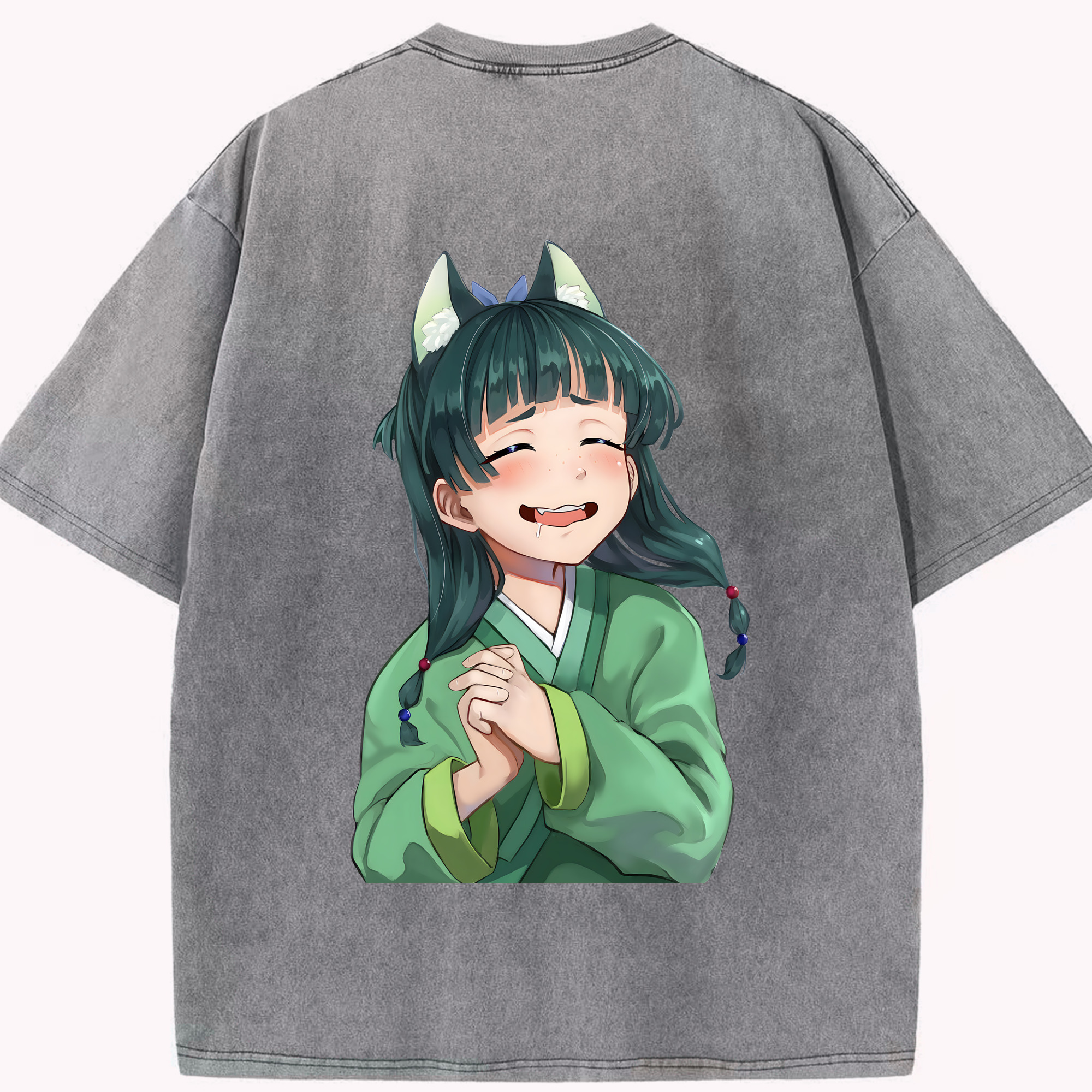 （画像用） 薬屋のひとりごと The Apothecary Diaries 綿100% ヴィンテージ風 半袖Tシャツ（背面プリント）