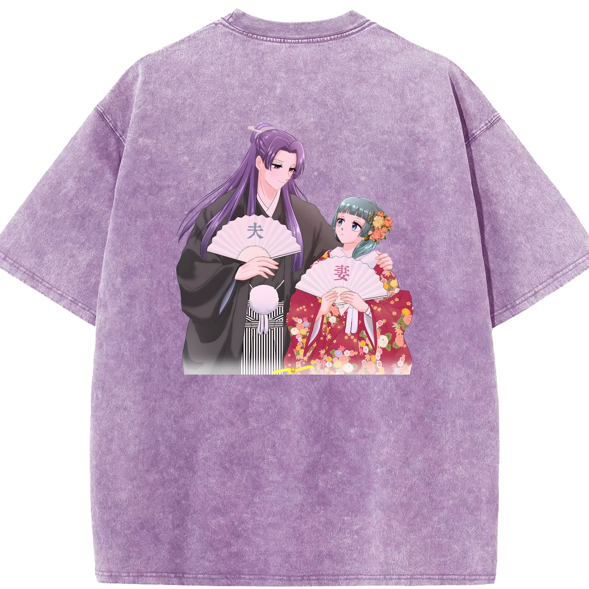 （画像用） 薬屋のひとりごと The Apothecary Diaries 綿100% ヴィンテージ風 半袖Tシャツ（背面プリント）
