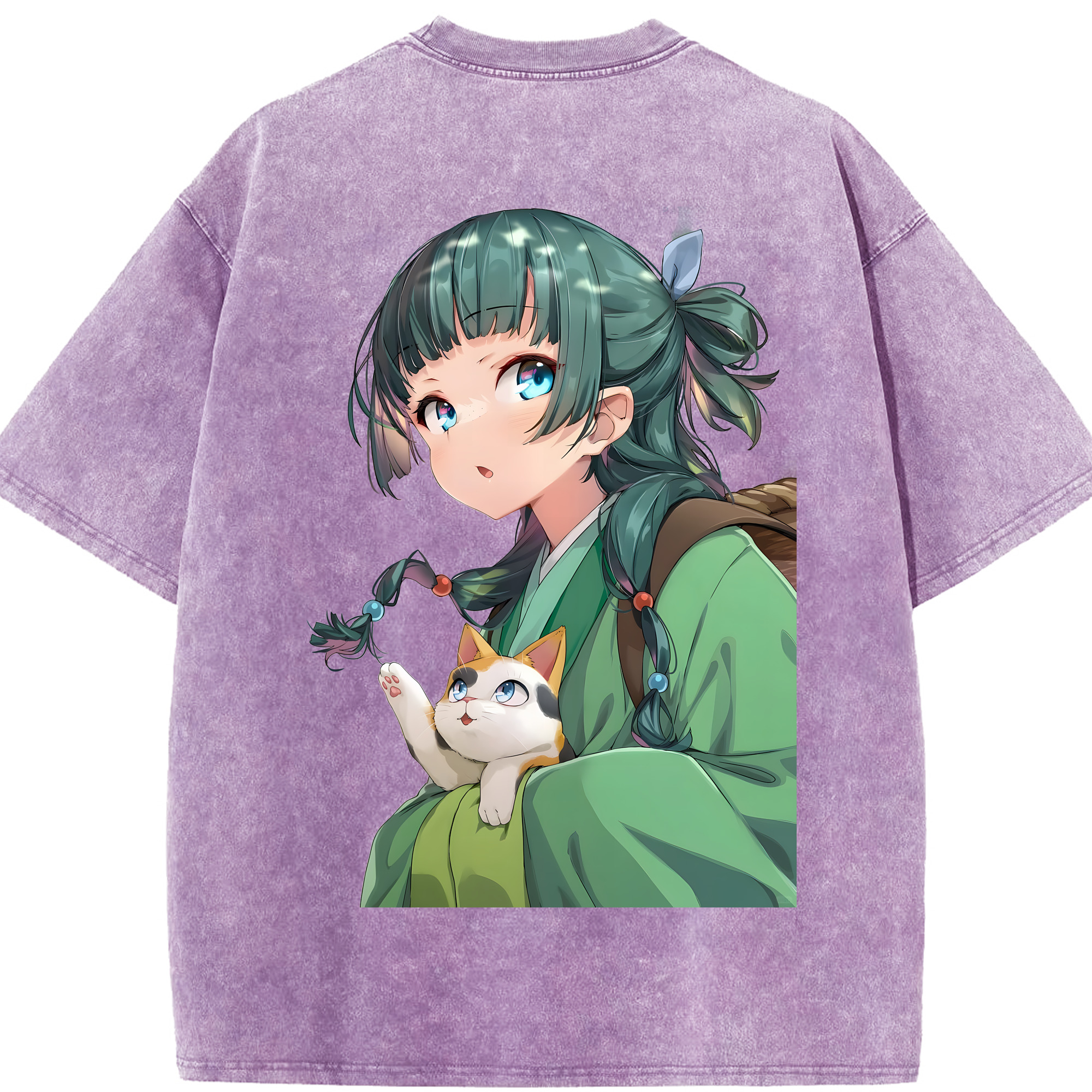 （画像用） 薬屋のひとりごと The Apothecary Diaries 綿100% ヴィンテージ風 半袖Tシャツ（背面プリント）