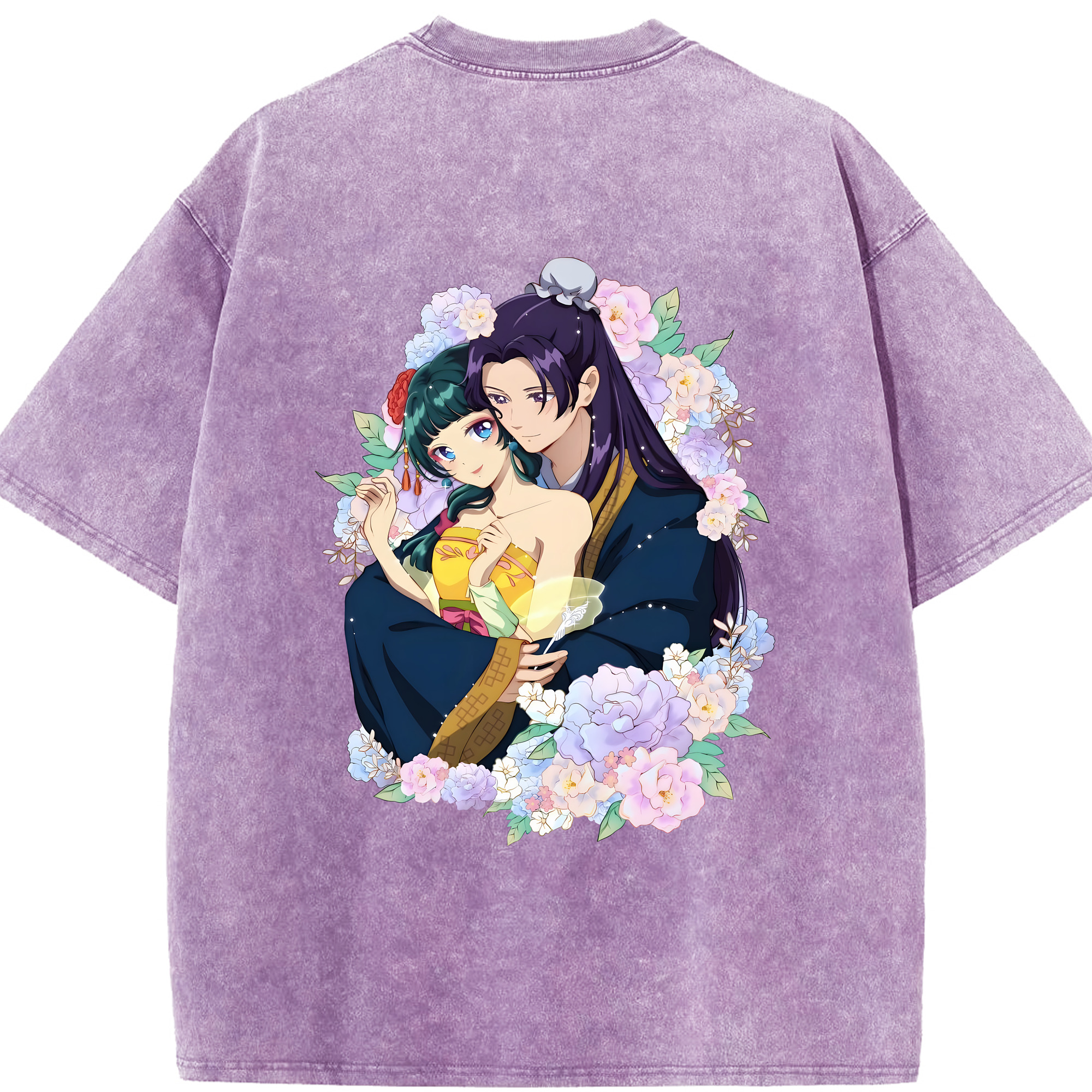（画像用） 薬屋のひとりごと The Apothecary Diaries 綿100% ヴィンテージ風 半袖Tシャツ（背面プリント）