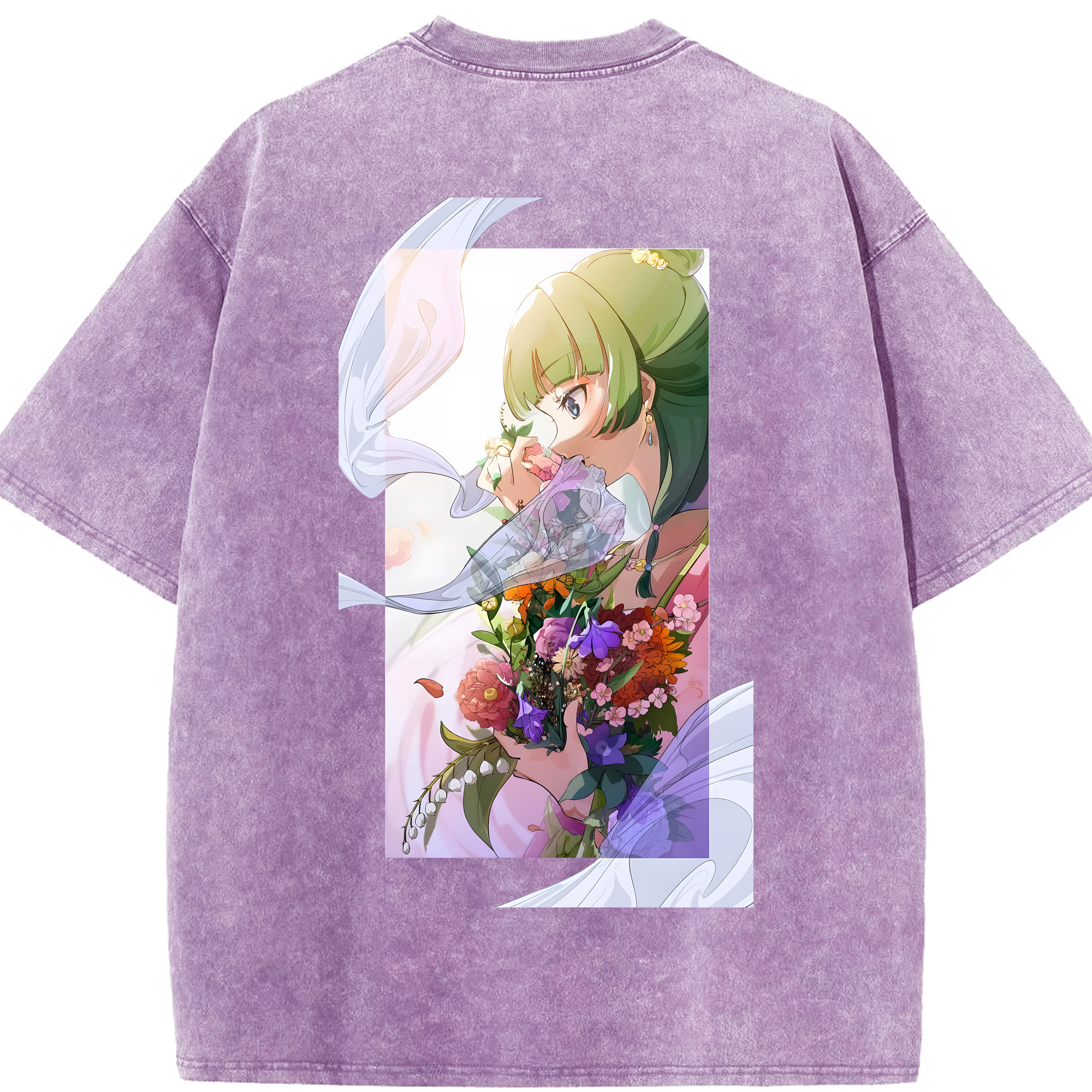 （画像用） 薬屋のひとりごと The Apothecary Diaries 綿100% ヴィンテージ風 半袖Tシャツ（背面プリント）