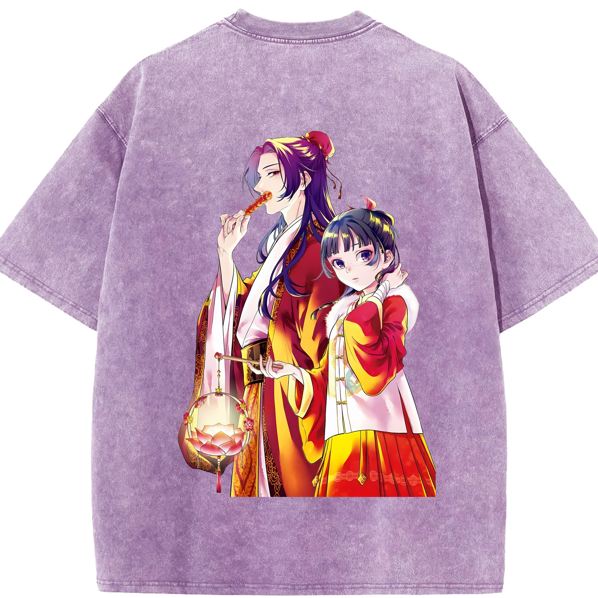（画像用） 薬屋のひとりごと The Apothecary Diaries 綿100% ヴィンテージ風 半袖Tシャツ（背面プリント）