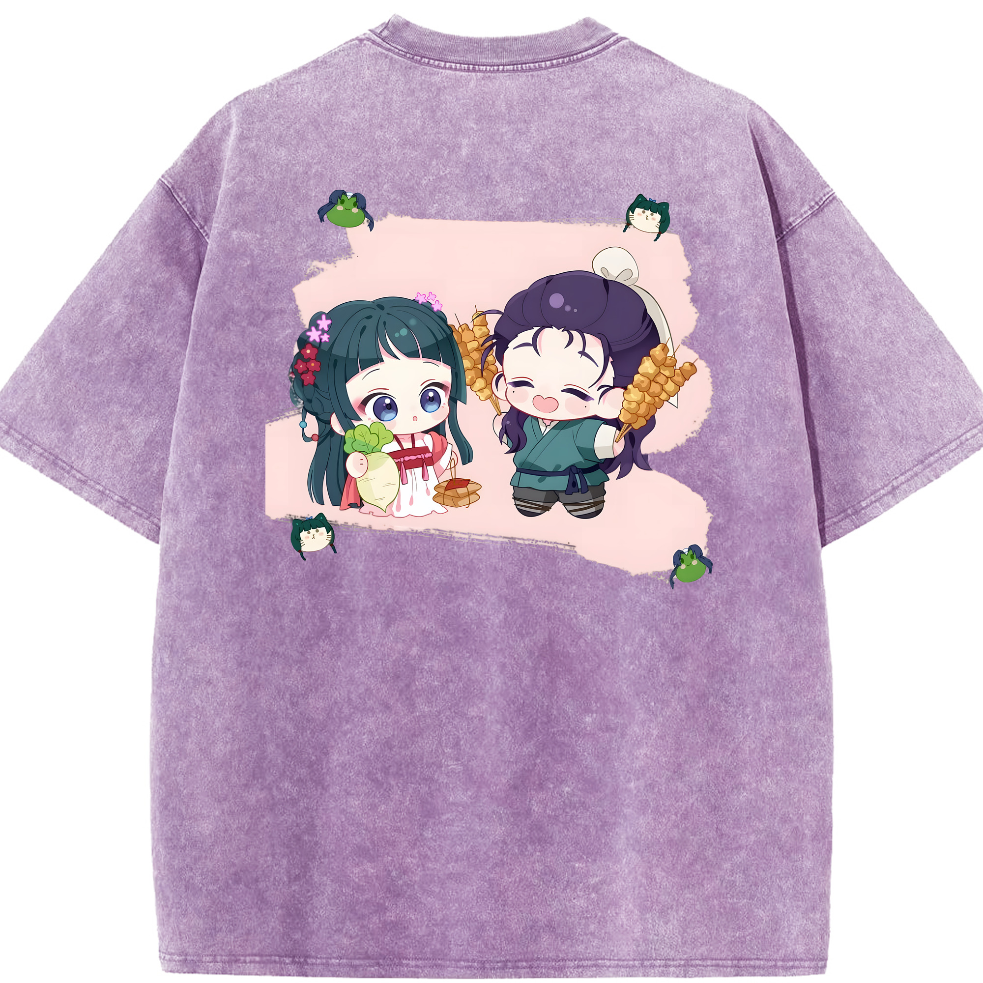 （画像用） 薬屋のひとりごと The Apothecary Diaries 綿100% ヴィンテージ風 半袖Tシャツ（背面プリント）