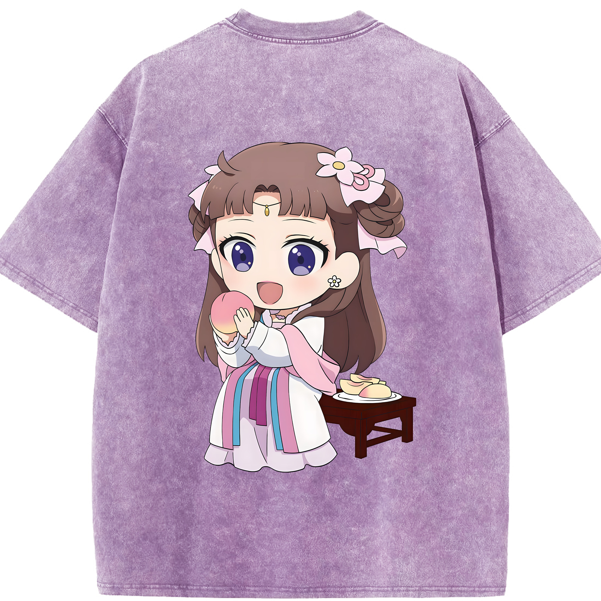 （画像用） 薬屋のひとりごと The Apothecary Diaries 綿100% ヴィンテージ風 半袖Tシャツ（背面プリント）