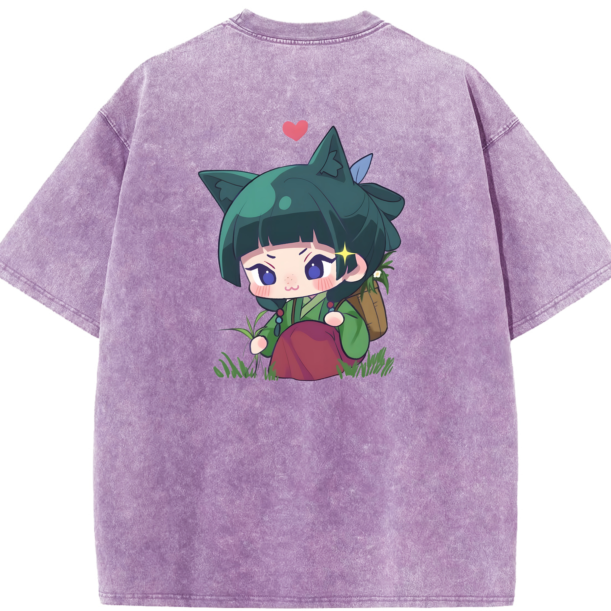 （画像用） 薬屋のひとりごと The Apothecary Diaries 綿100% ヴィンテージ風 半袖Tシャツ（背面プリント）