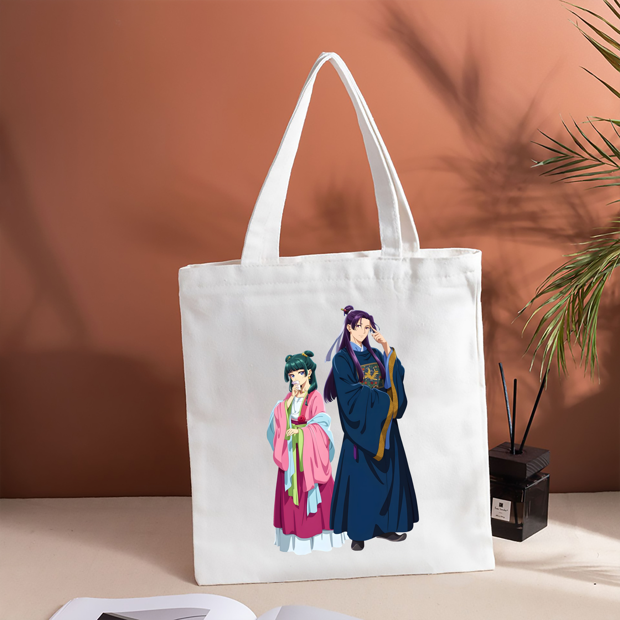 薬屋のひとりごと The Apothecary Diaries 縦型キャンバス生地手提げバッグ　トートバッグ