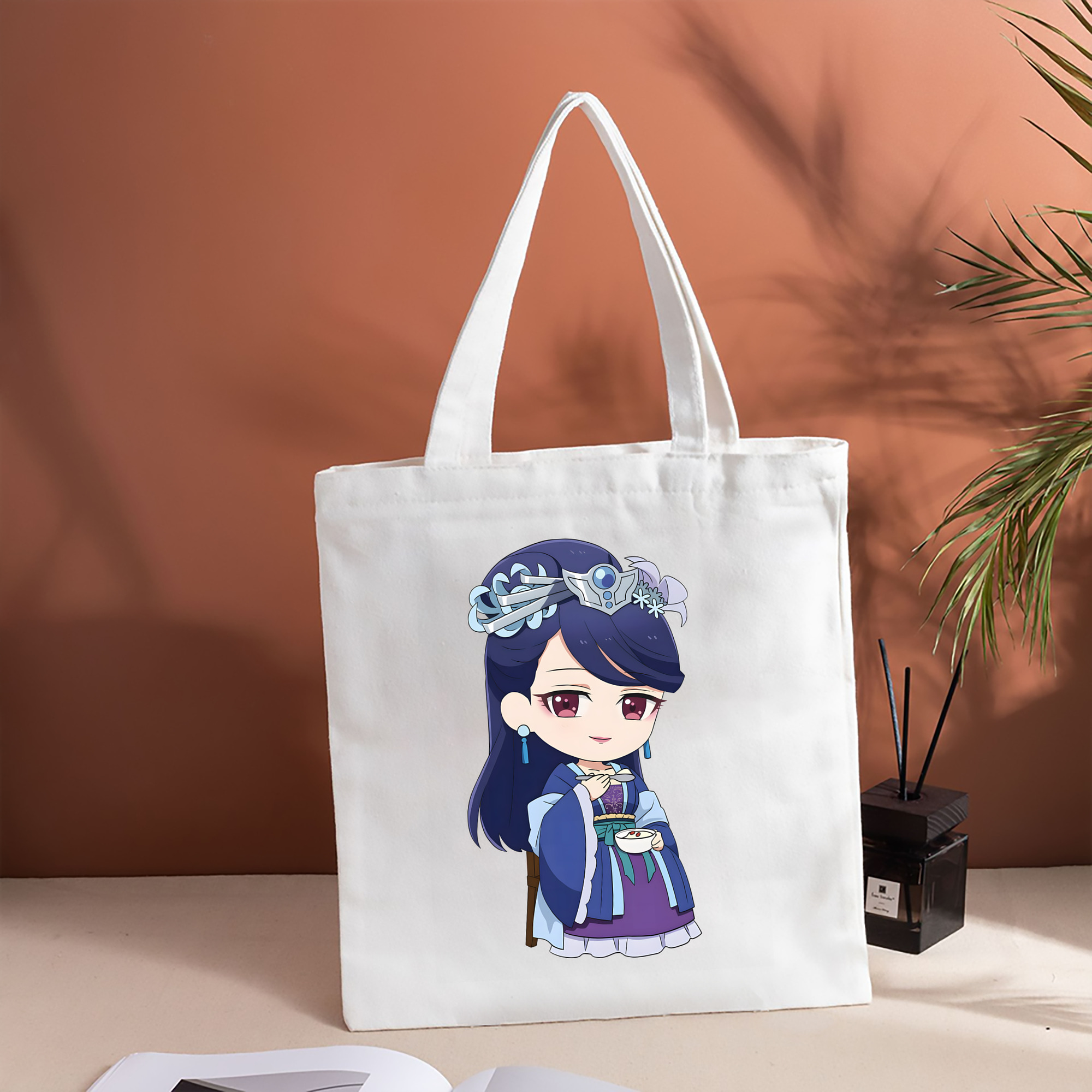 薬屋のひとりごと The Apothecary Diaries 縦型キャンバス生地手提げバッグ　トートバッグ