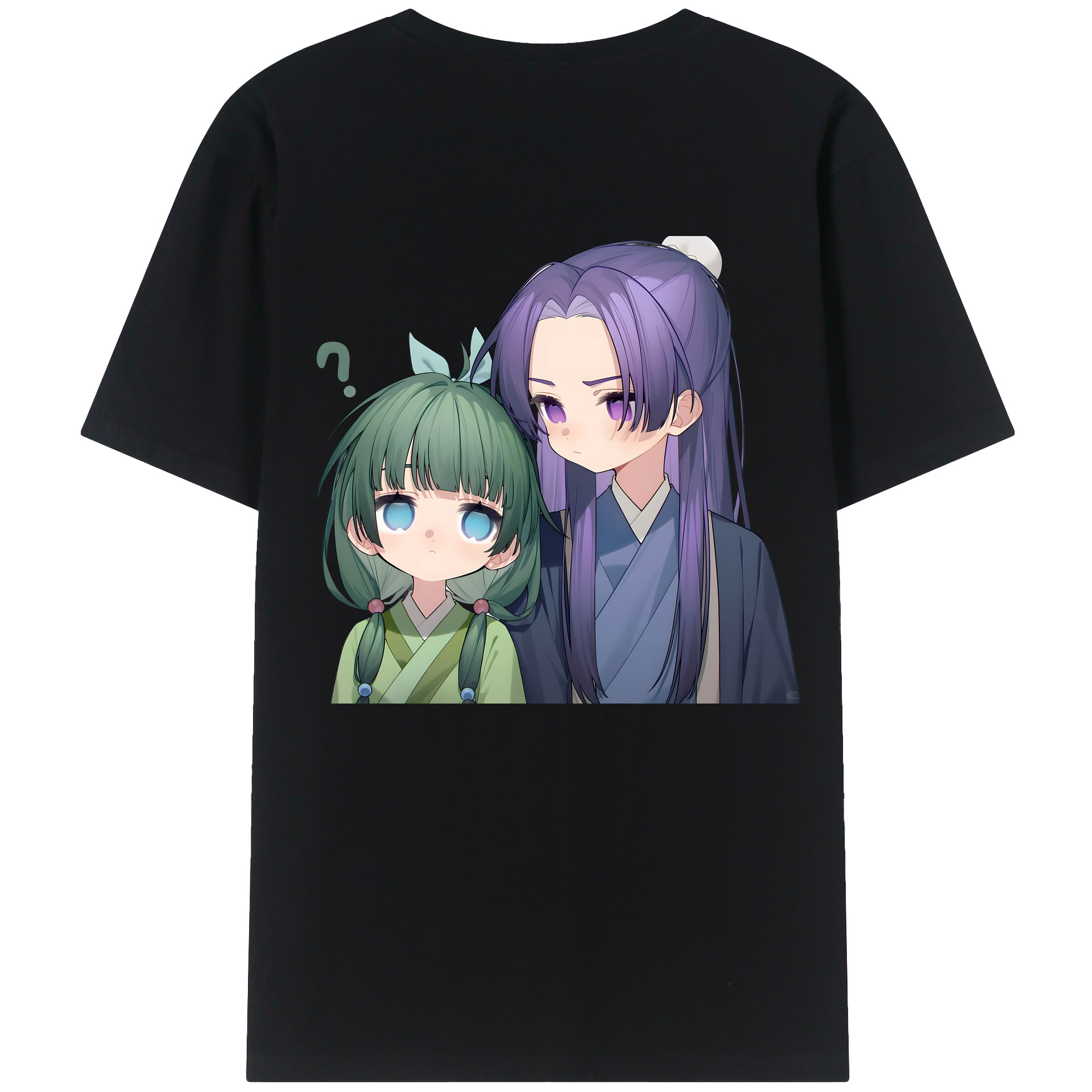 （画像用） 薬屋のひとりごと The Apothecary Diaries 綿100％ メンズ半袖Tシャツ（バックプリント） 通気性