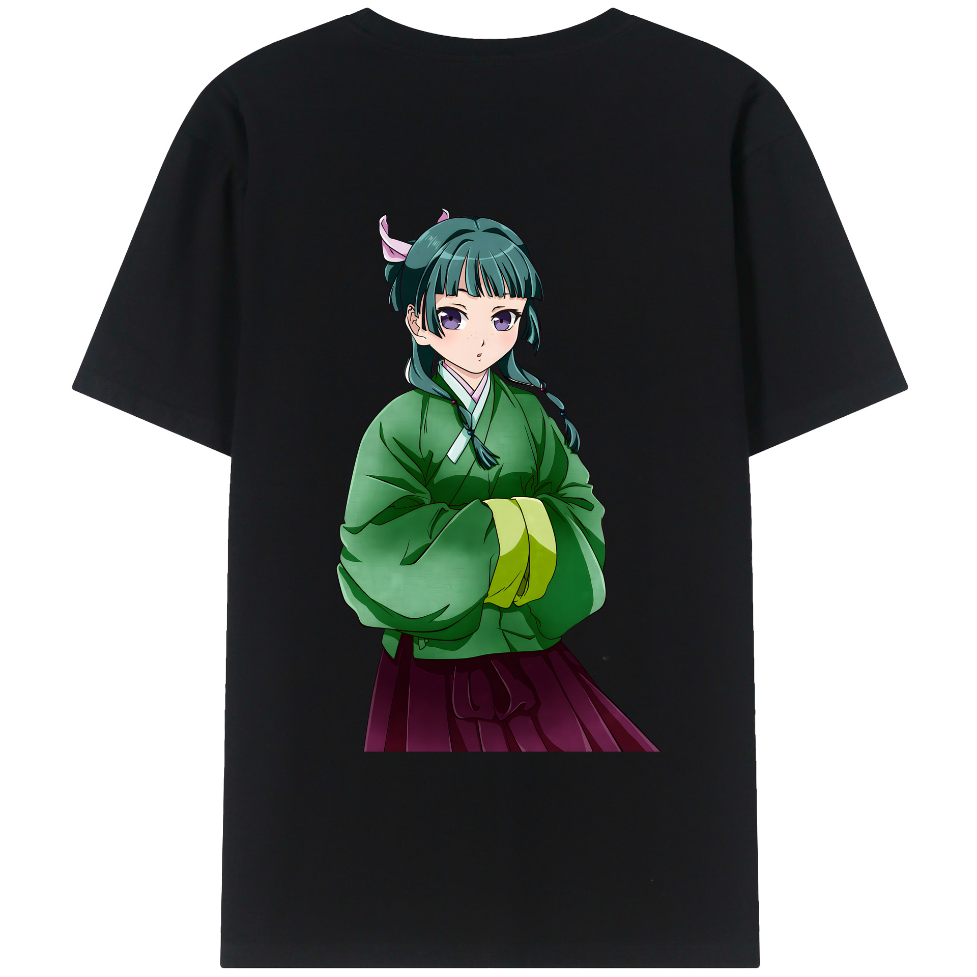 （画像用） 薬屋のひとりごと The Apothecary Diaries 綿100％ メンズ半袖Tシャツ（バックプリント） 通気性