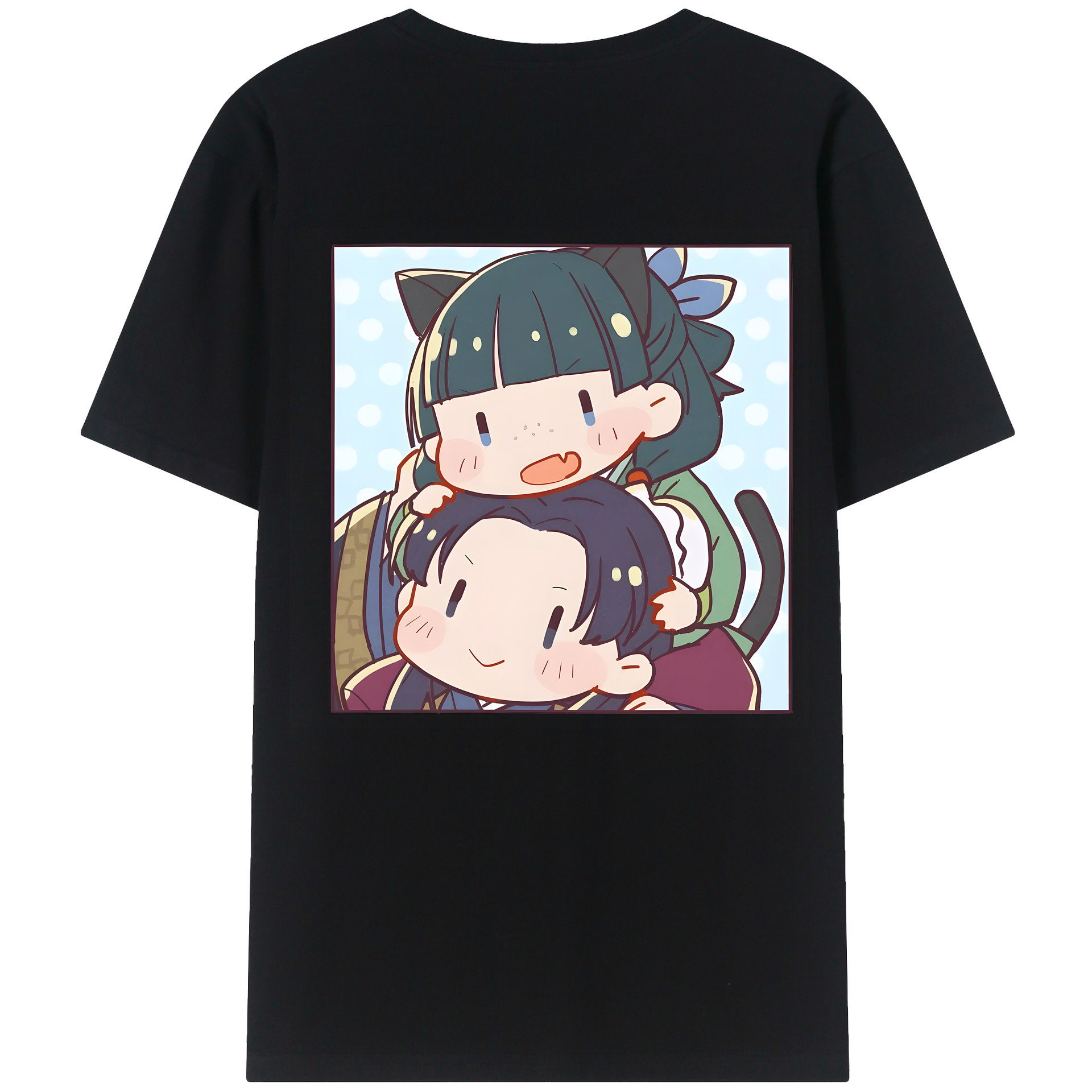 （画像用） 薬屋のひとりごと The Apothecary Diaries 綿100％ メンズ半袖Tシャツ（バックプリント） 通気性
