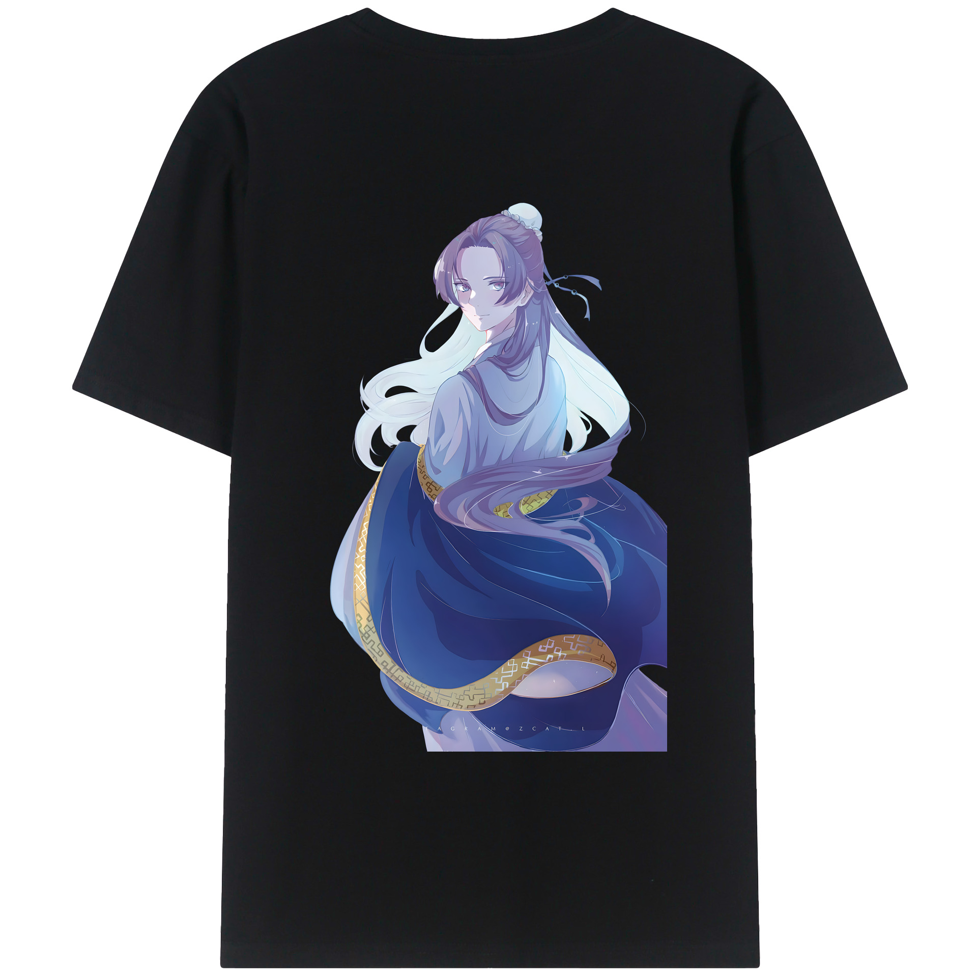 （画像用） 薬屋のひとりごと The Apothecary Diaries 綿100％ メンズ半袖Tシャツ（バックプリント） 通気性