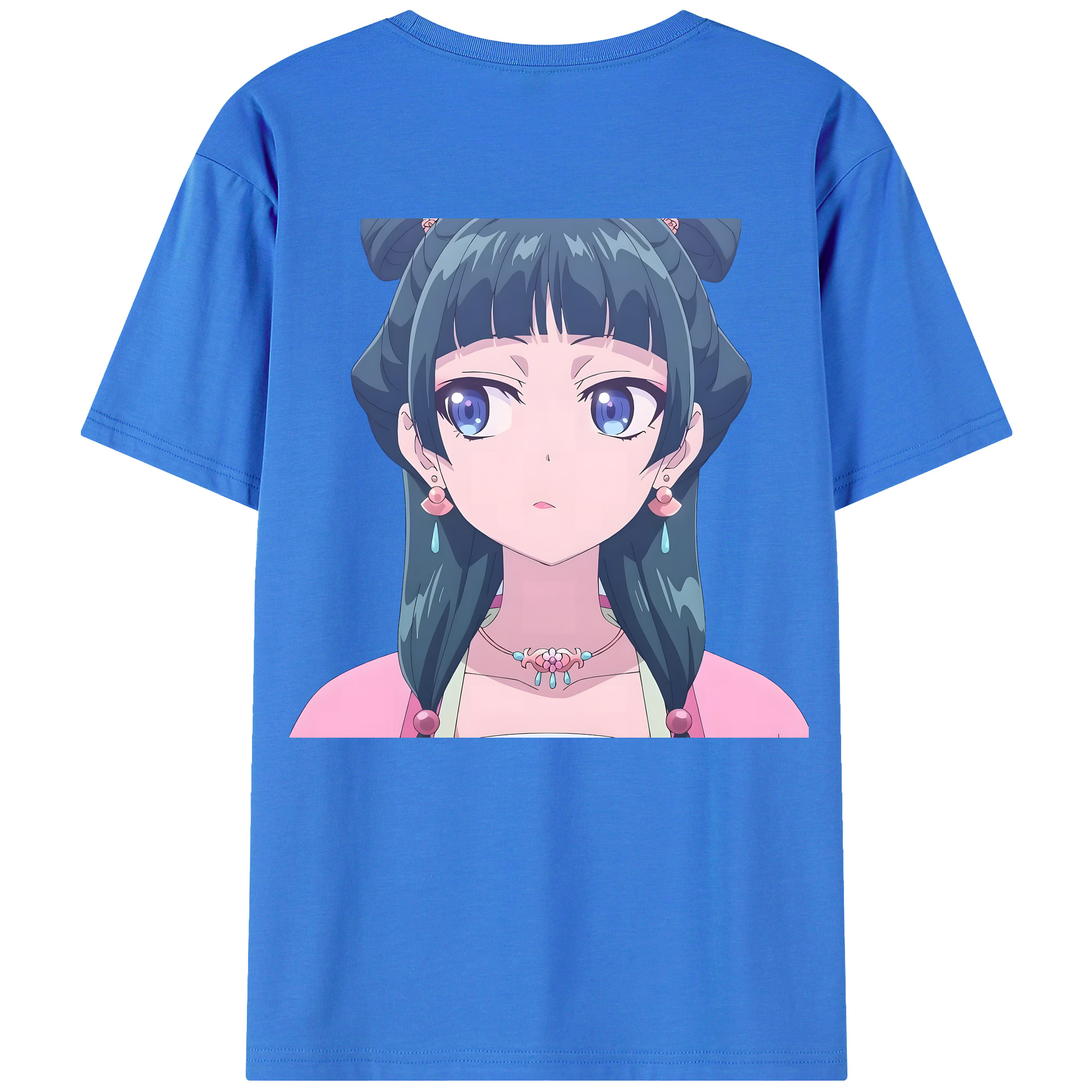 （画像用） 薬屋のひとりごと The Apothecary Diaries 綿100％ メンズ半袖Tシャツ（バックプリント） 通気性