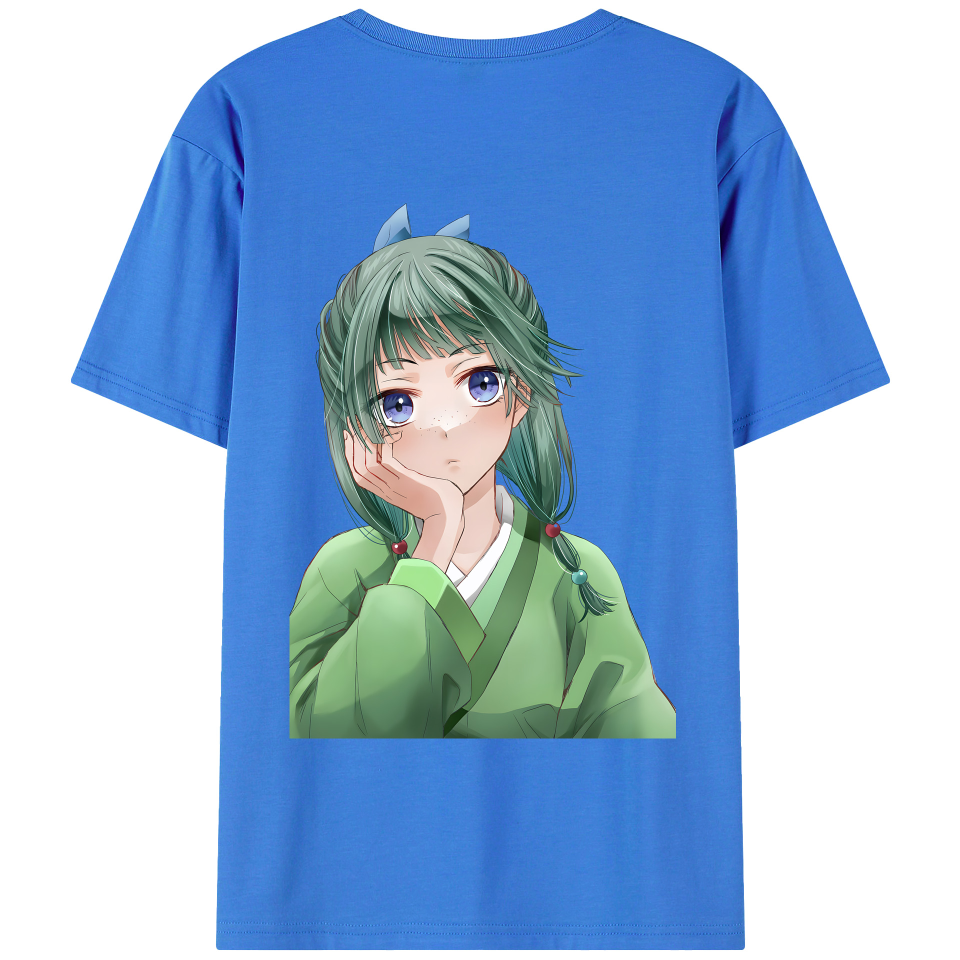 （画像用） 薬屋のひとりごと The Apothecary Diaries 綿100％ メンズ半袖Tシャツ（バックプリント） 通気性