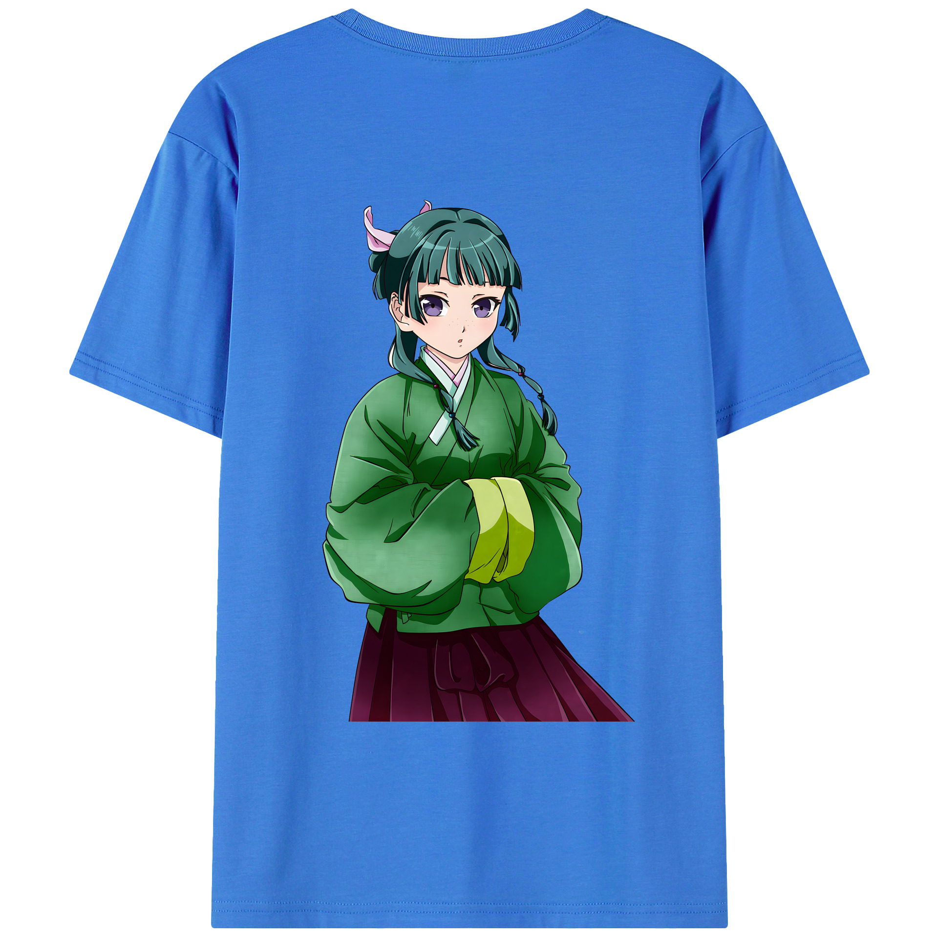 （画像用） 薬屋のひとりごと The Apothecary Diaries 綿100％ メンズ半袖Tシャツ（バックプリント） 通気性