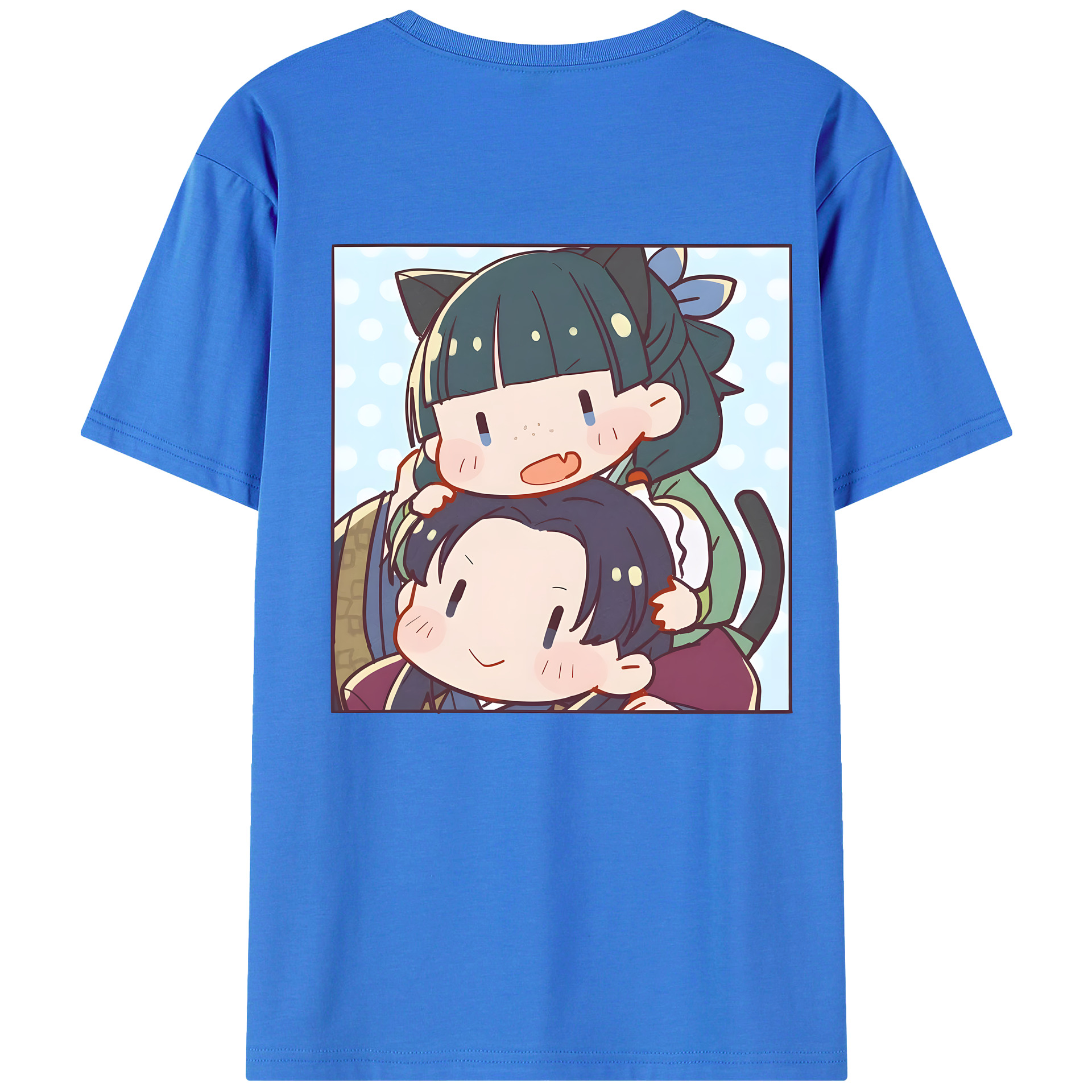 （画像用） 薬屋のひとりごと The Apothecary Diaries 綿100％ メンズ半袖Tシャツ（バックプリント） 通気性