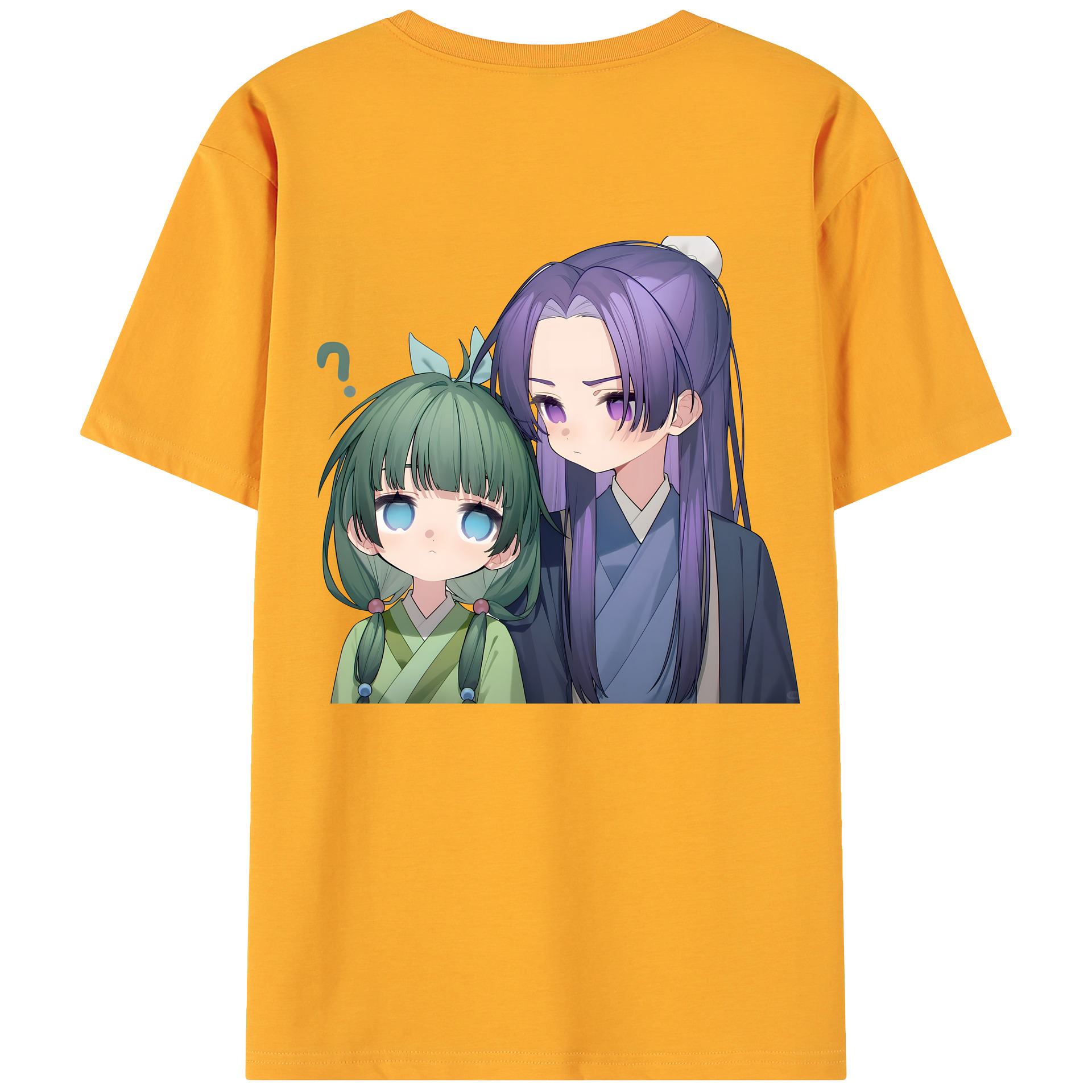 （画像用） 薬屋のひとりごと The Apothecary Diaries 綿100％ メンズ半袖Tシャツ（バックプリント） 通気性