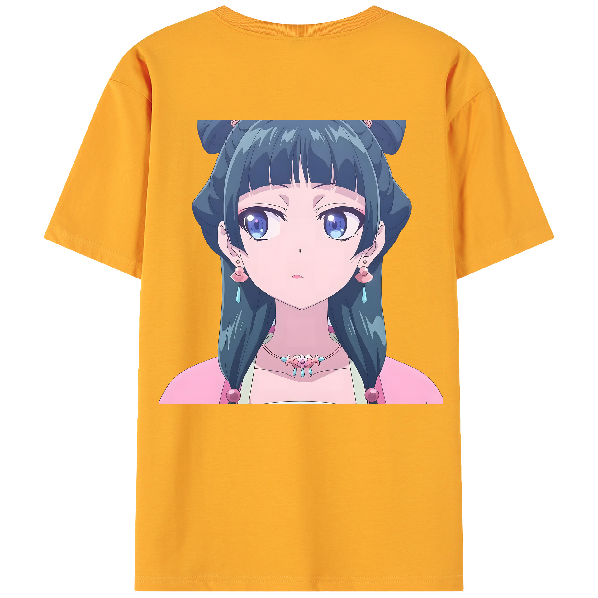 （画像用） 薬屋のひとりごと The Apothecary Diaries 綿100％ メンズ半袖Tシャツ（バックプリント） 通気性