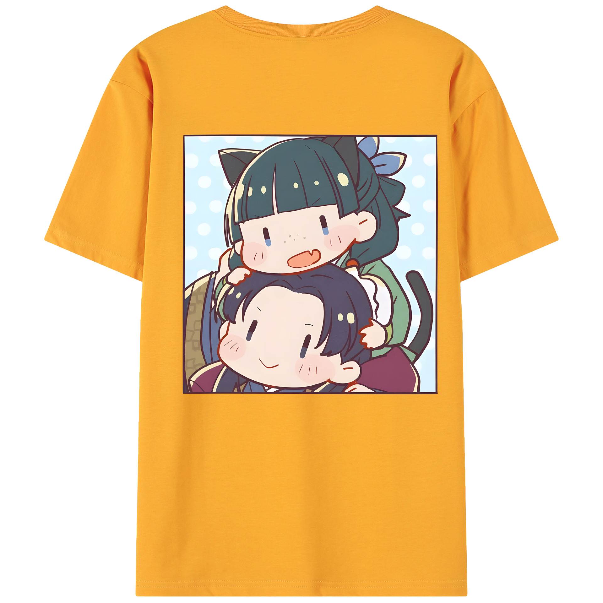 （画像用） 薬屋のひとりごと The Apothecary Diaries 綿100％ メンズ半袖Tシャツ（バックプリント） 通気性