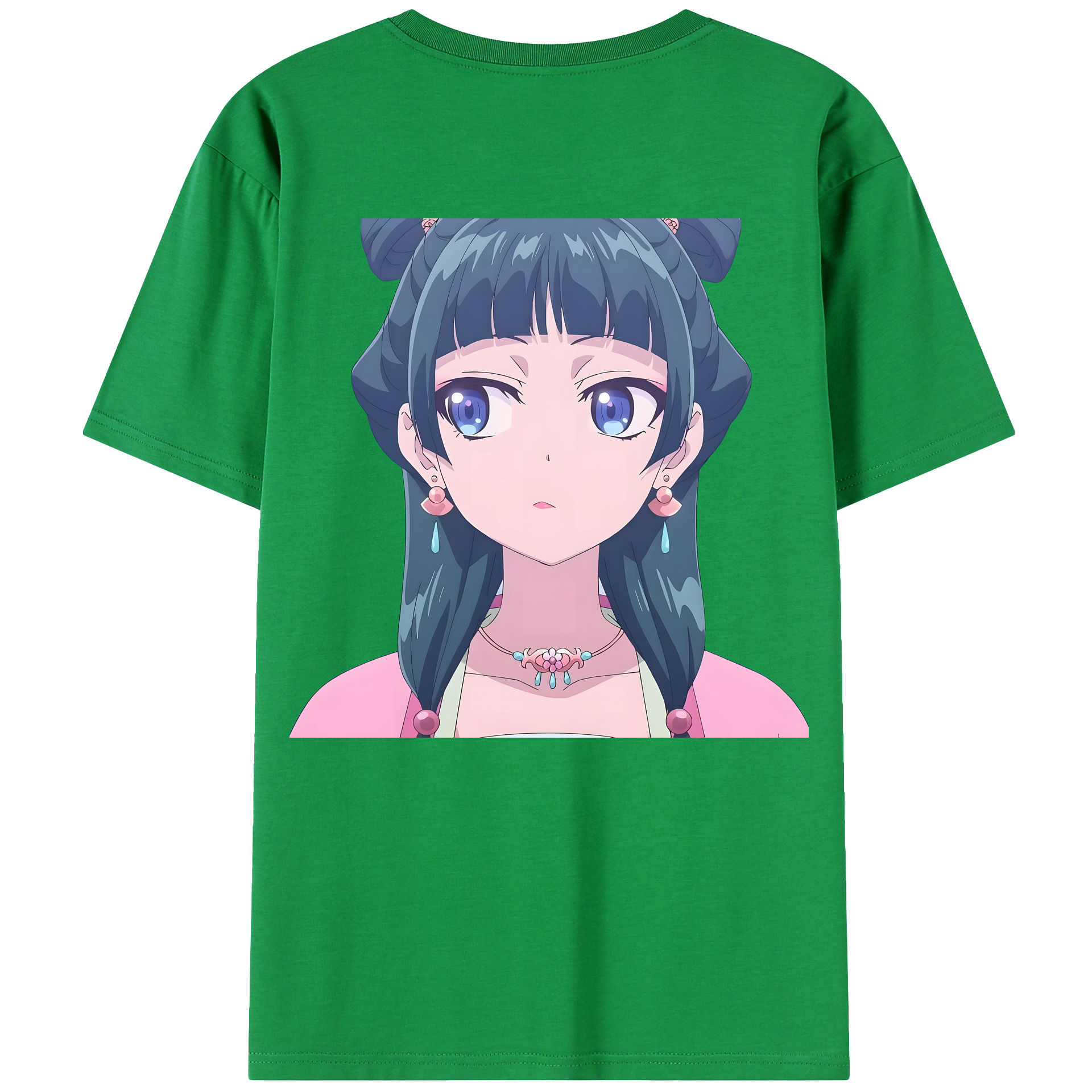 （画像用） 薬屋のひとりごと The Apothecary Diaries 綿100％ メンズ半袖Tシャツ（バックプリント） 通気性