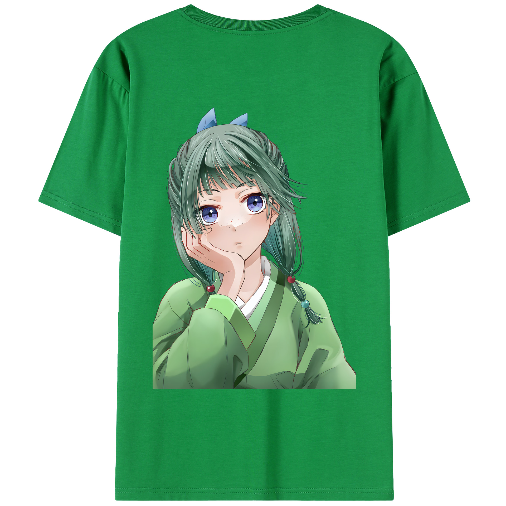 （画像用） 薬屋のひとりごと The Apothecary Diaries 綿100％ メンズ半袖Tシャツ（バックプリント） 通気性