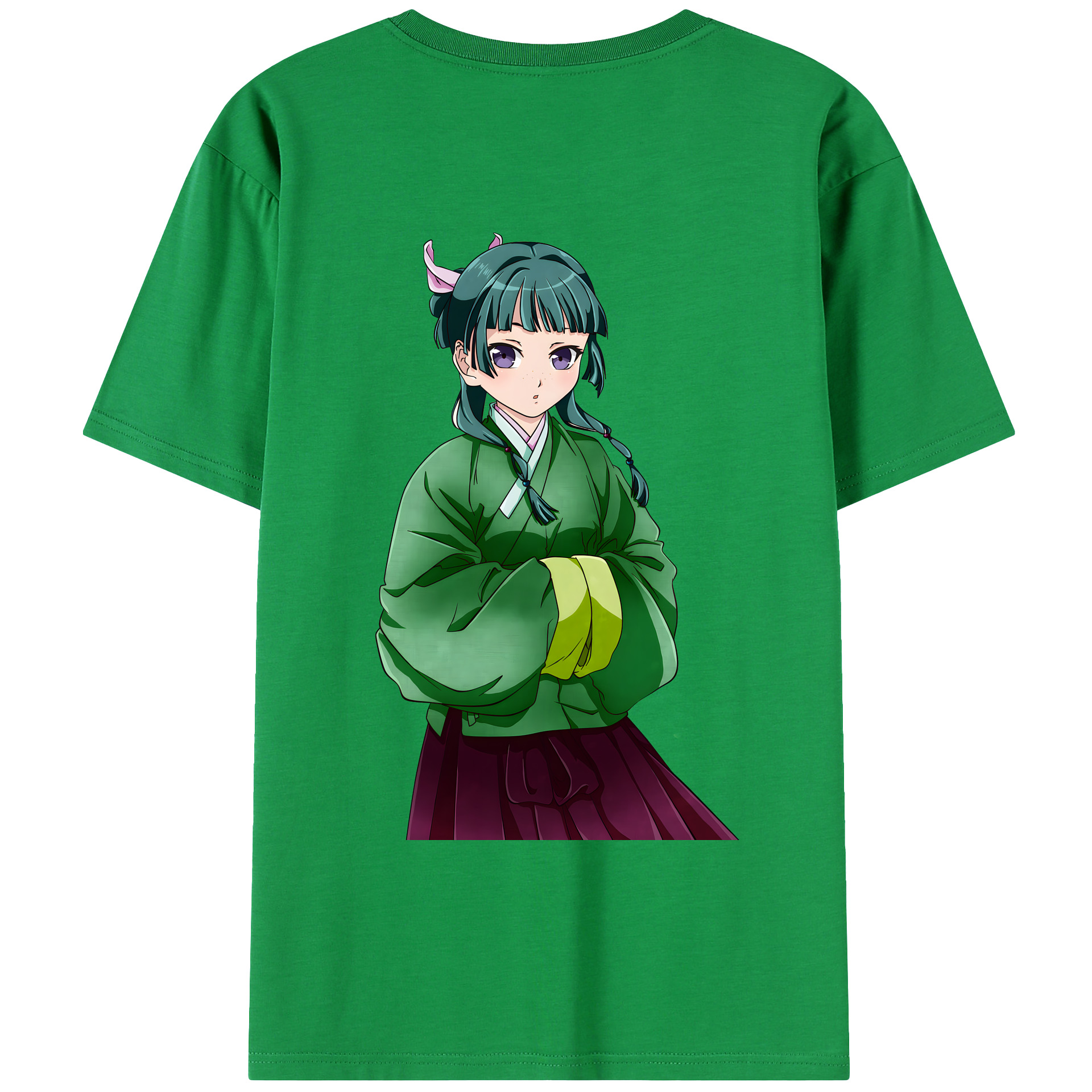 （画像用） 薬屋のひとりごと The Apothecary Diaries 綿100％ メンズ半袖Tシャツ（バックプリント） 通気性