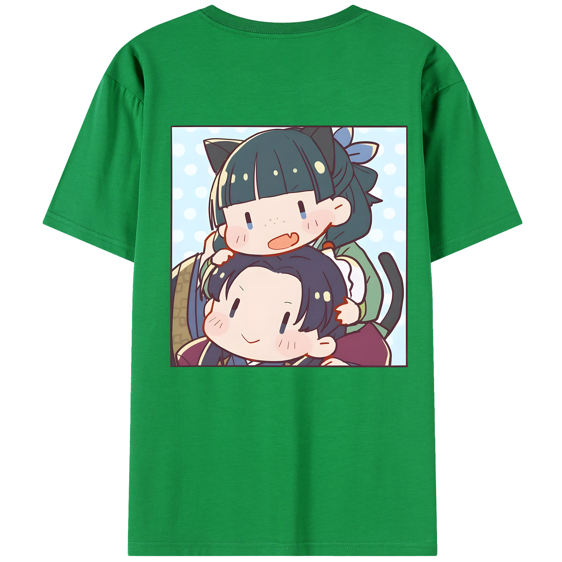 （画像用） 薬屋のひとりごと The Apothecary Diaries 綿100％ メンズ半袖Tシャツ（バックプリント） 通気性