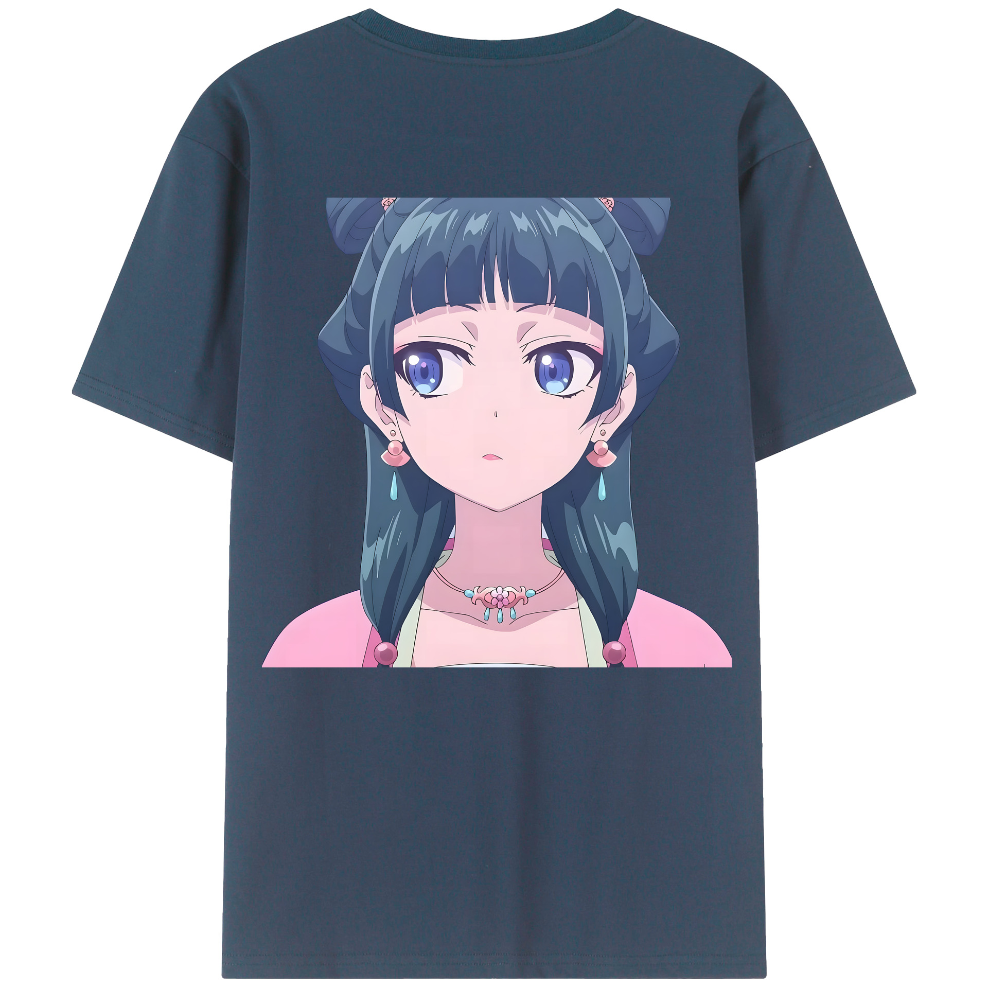 （画像用） 薬屋のひとりごと The Apothecary Diaries 綿100％ メンズ半袖Tシャツ（バックプリント） 通気性