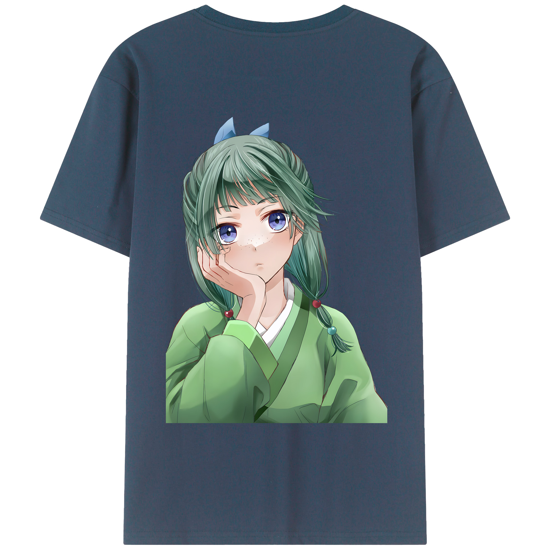 （画像用） 薬屋のひとりごと The Apothecary Diaries 綿100％ メンズ半袖Tシャツ（バックプリント） 通気性