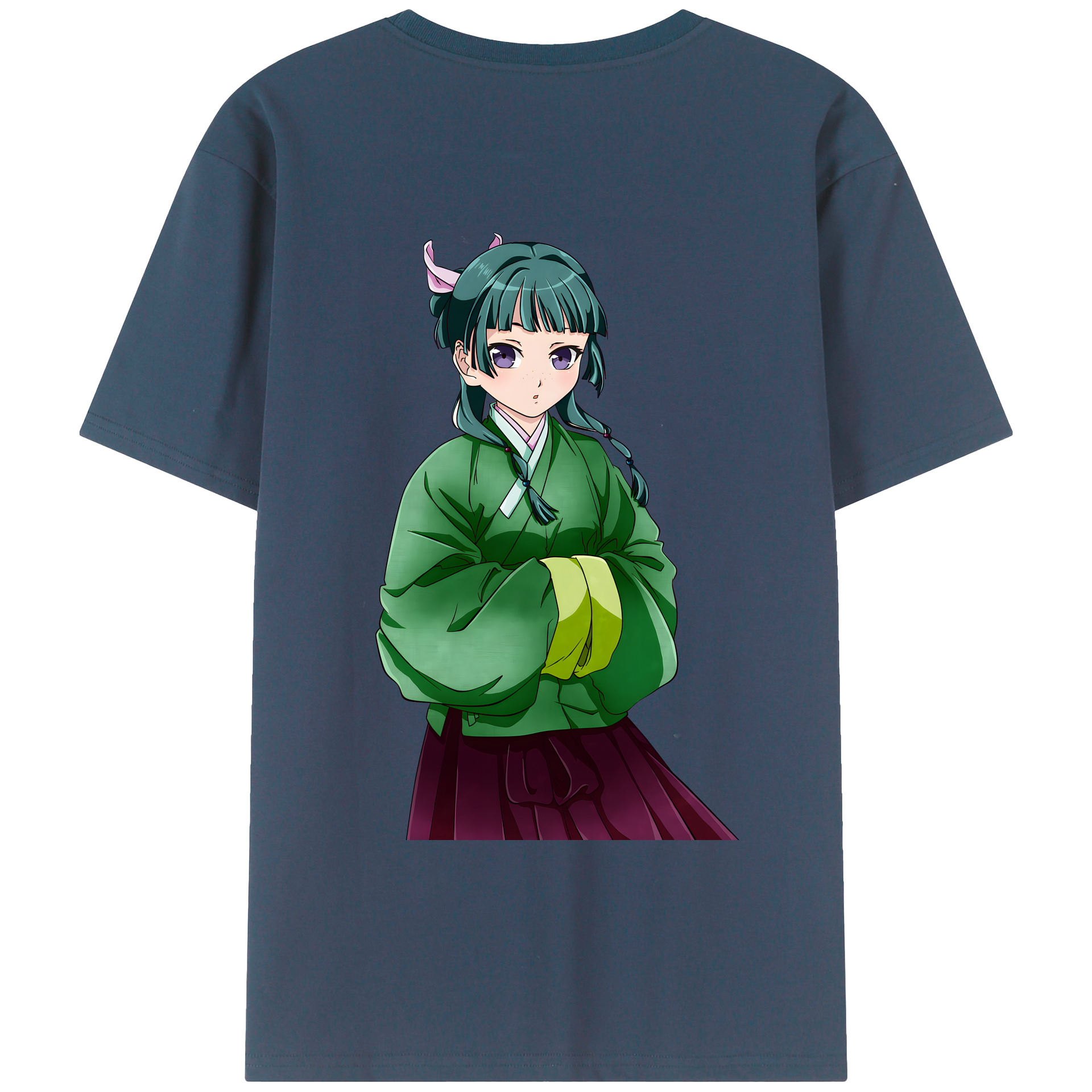 （画像用） 薬屋のひとりごと The Apothecary Diaries 綿100％ メンズ半袖Tシャツ（バックプリント） 通気性