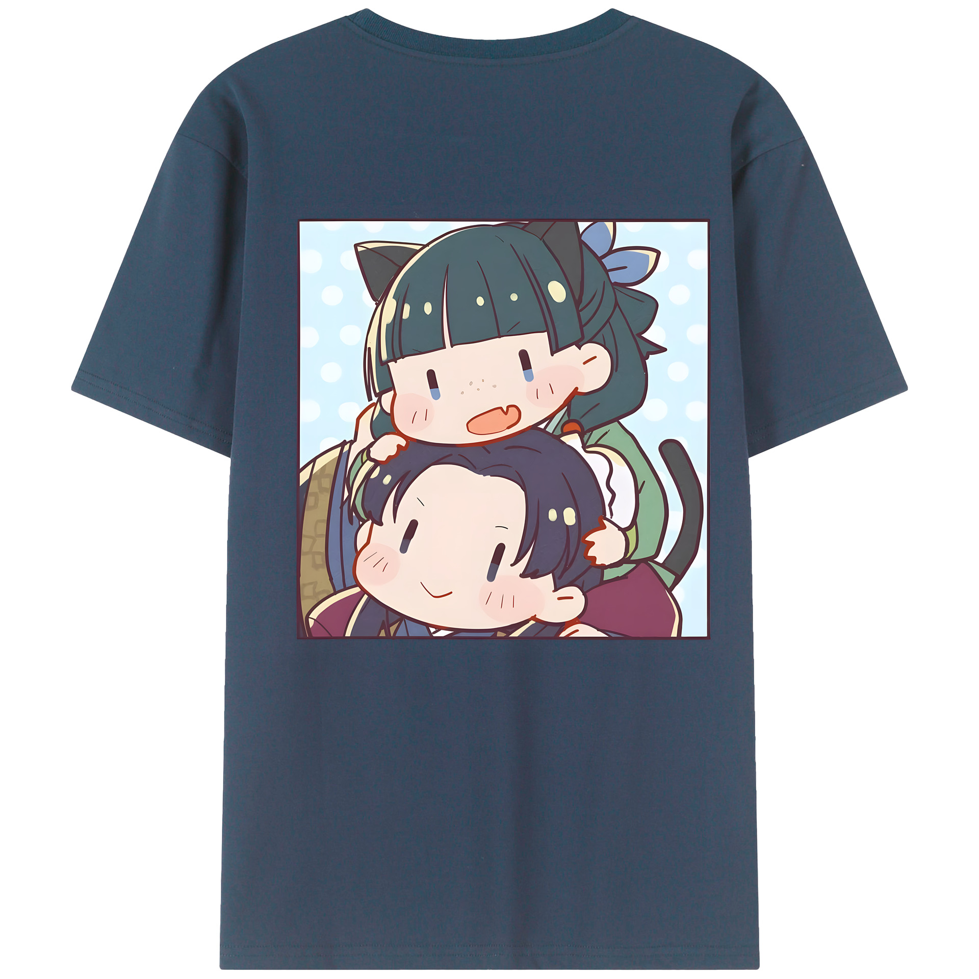 （画像用） 薬屋のひとりごと The Apothecary Diaries 綿100％ メンズ半袖Tシャツ（バックプリント） 通気性