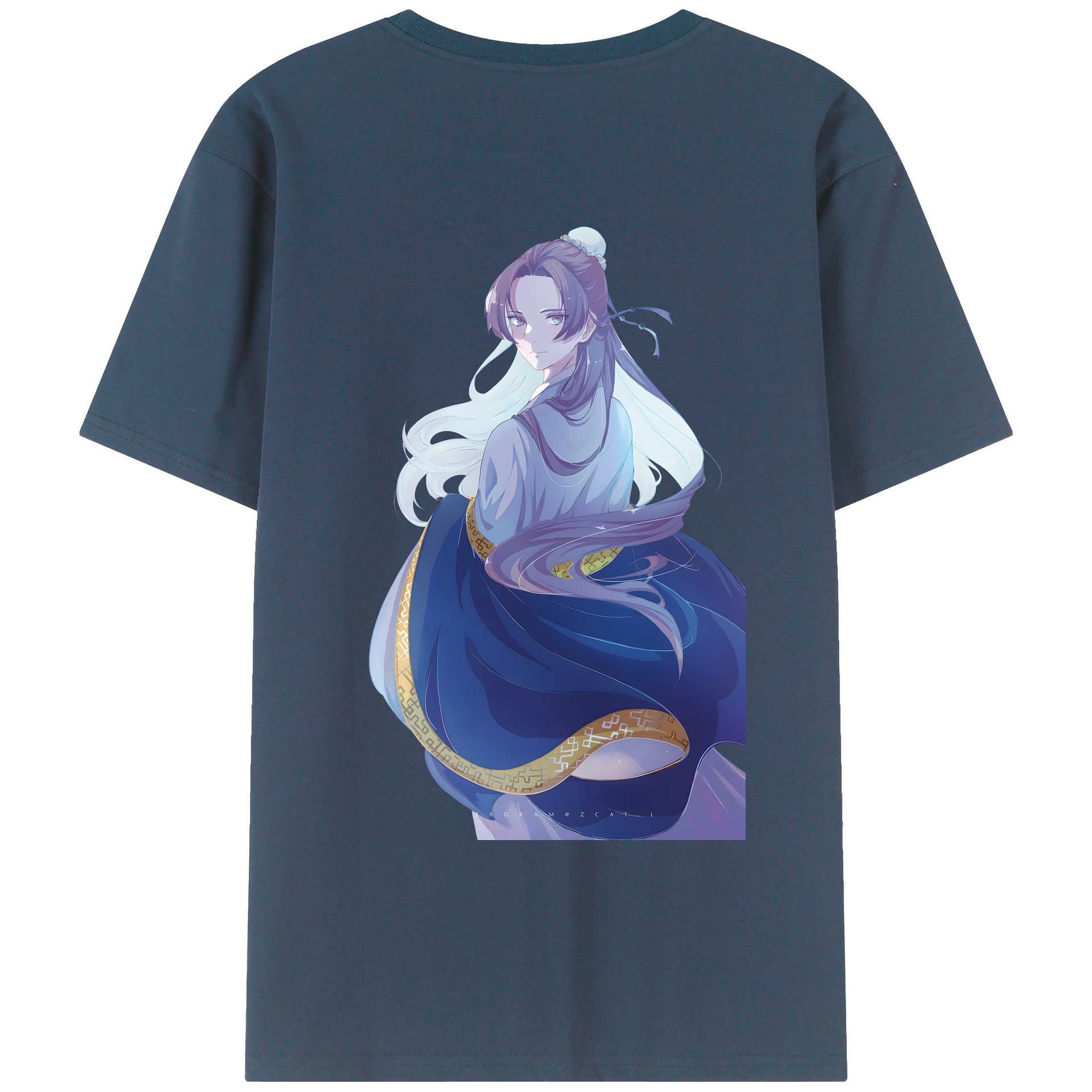 （画像用） 薬屋のひとりごと The Apothecary Diaries 綿100％ メンズ半袖Tシャツ（バックプリント） 通気性