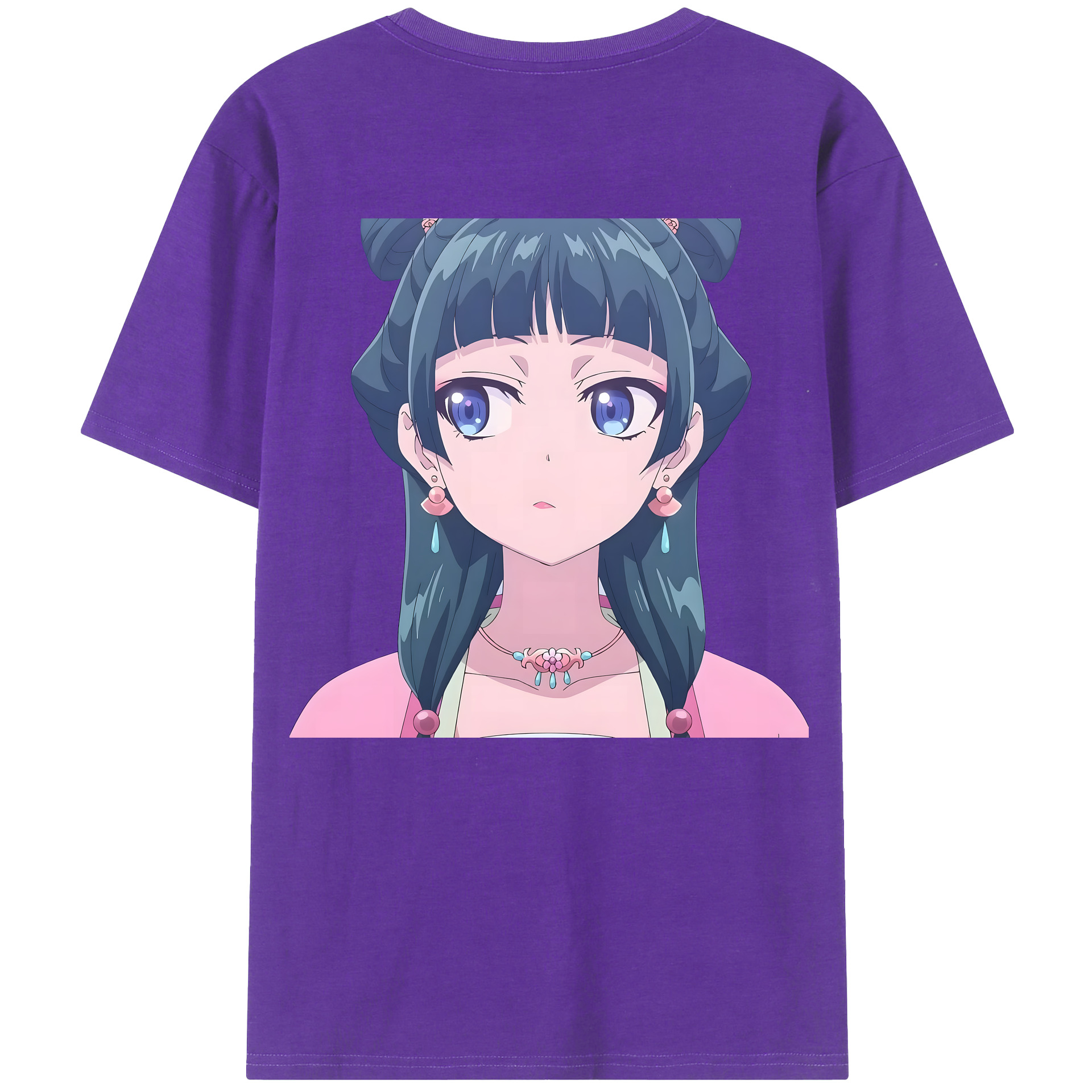 （画像用） 薬屋のひとりごと The Apothecary Diaries 綿100％ メンズ半袖Tシャツ（バックプリント） 通気性