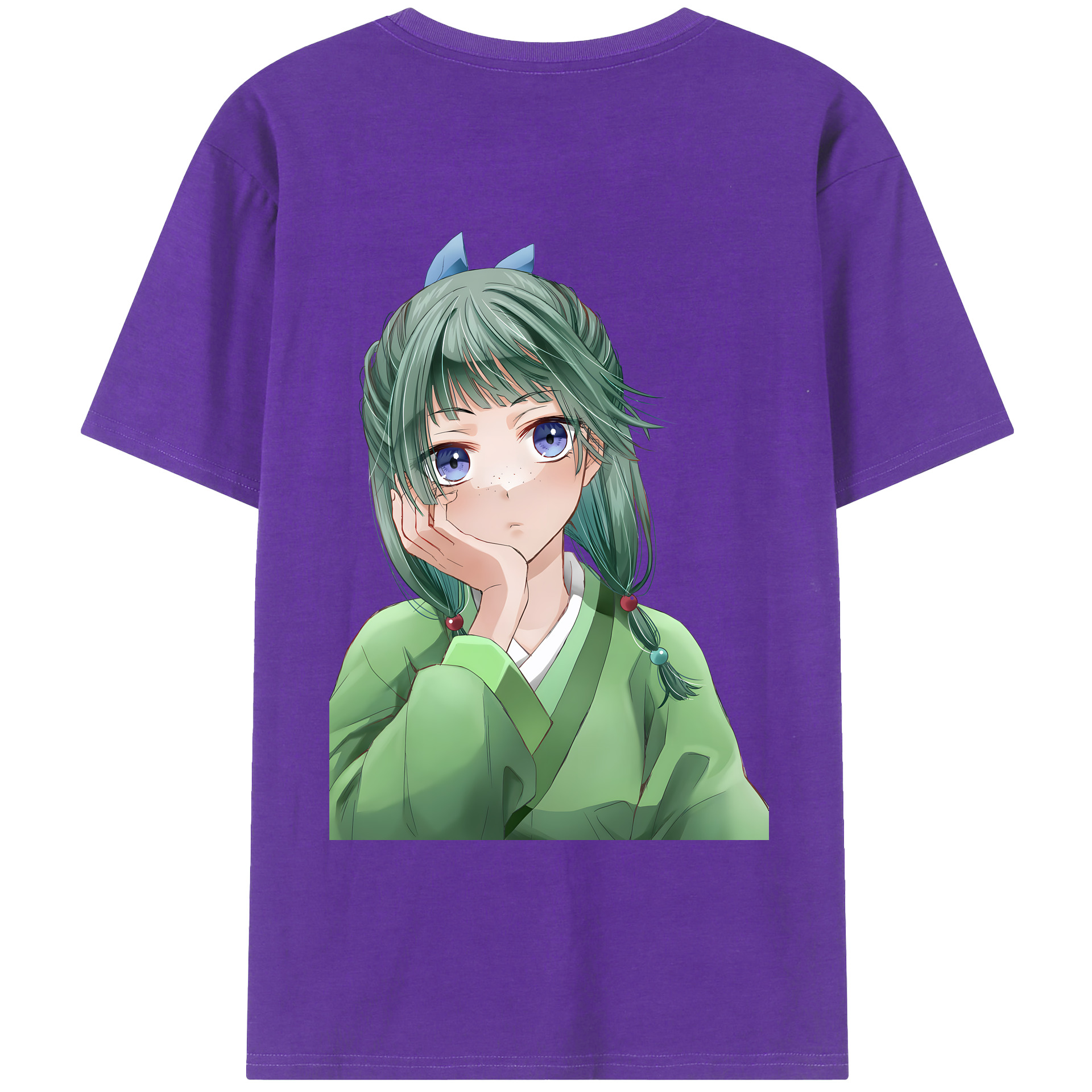（画像用） 薬屋のひとりごと The Apothecary Diaries 綿100％ メンズ半袖Tシャツ（バックプリント） 通気性